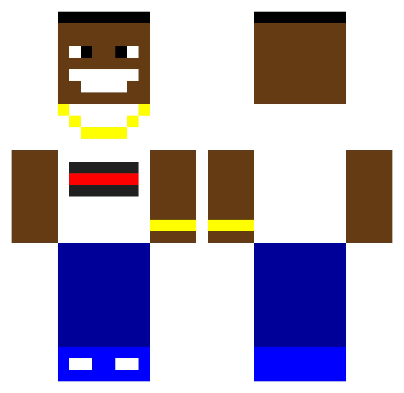 haegerstroem Minecraft skin, front and back view