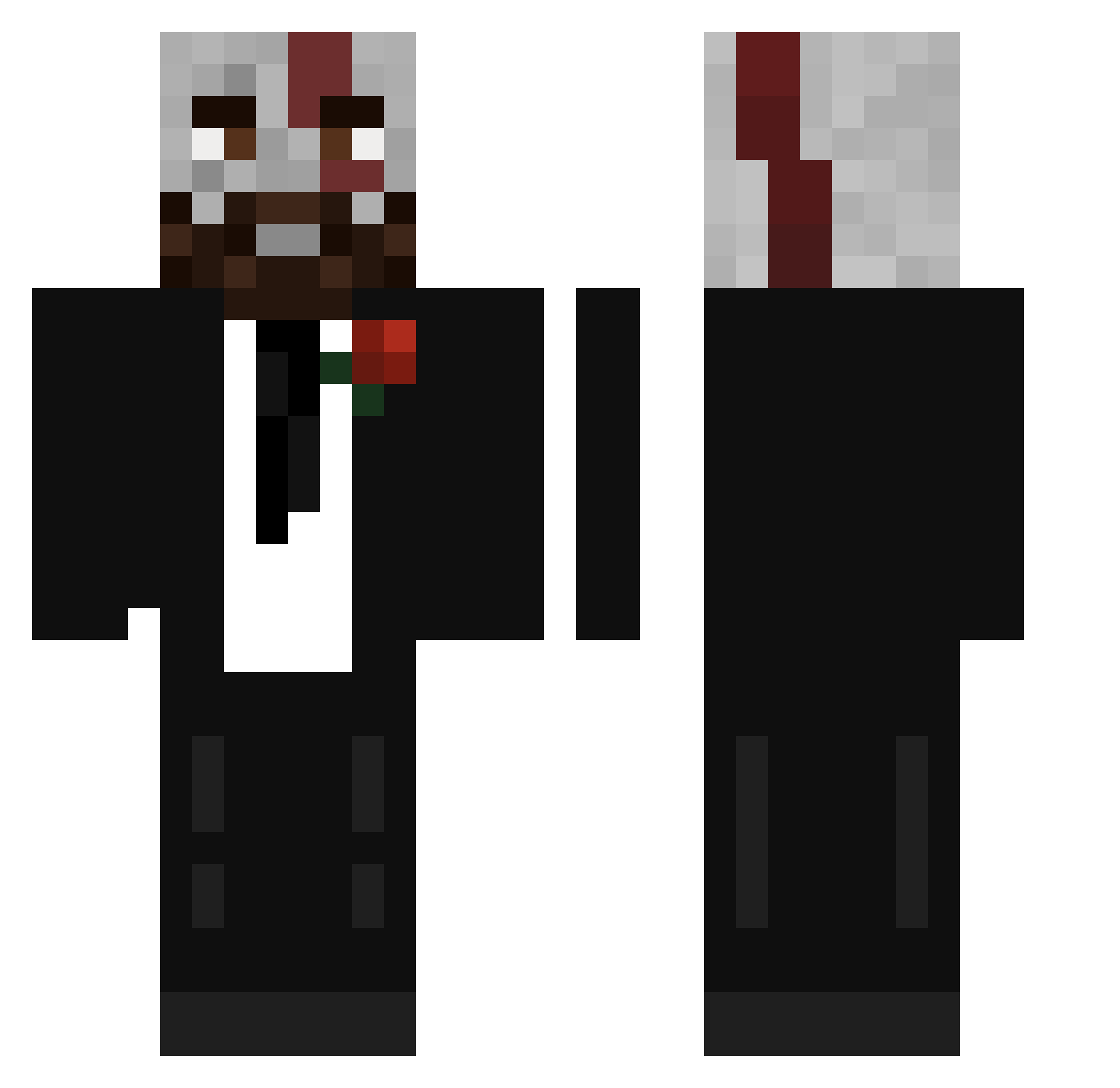 ToniGr Minecraft skin, front and back view