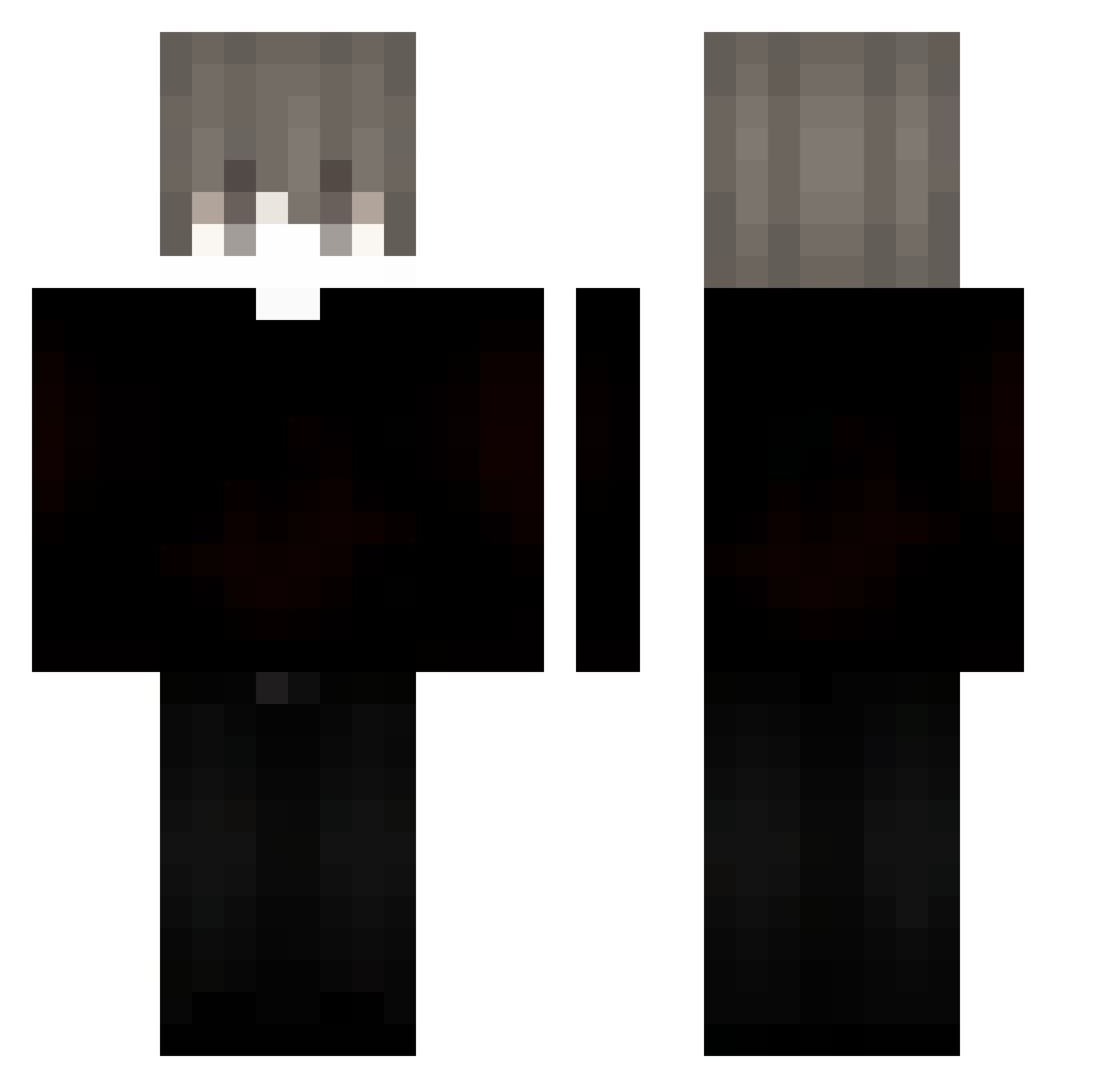 Sheyzo_ Minecraft skin, front and back view