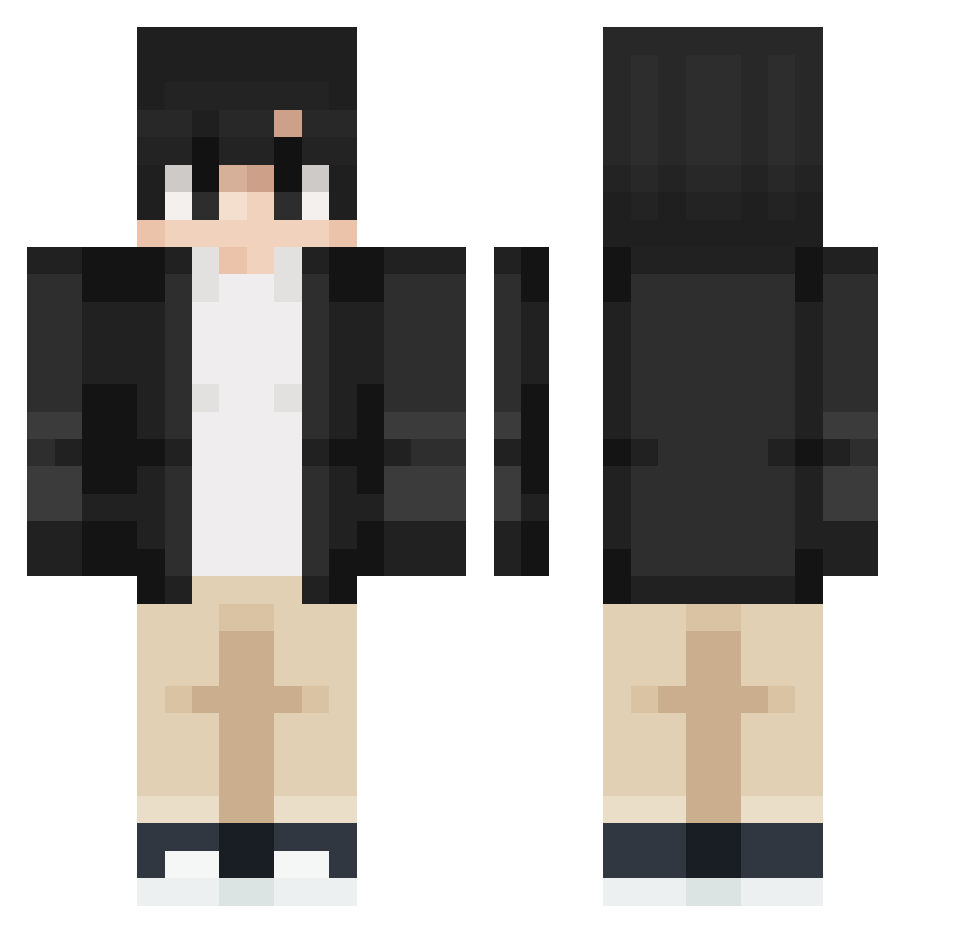 poketpo12 Minecraft skin, front and back view