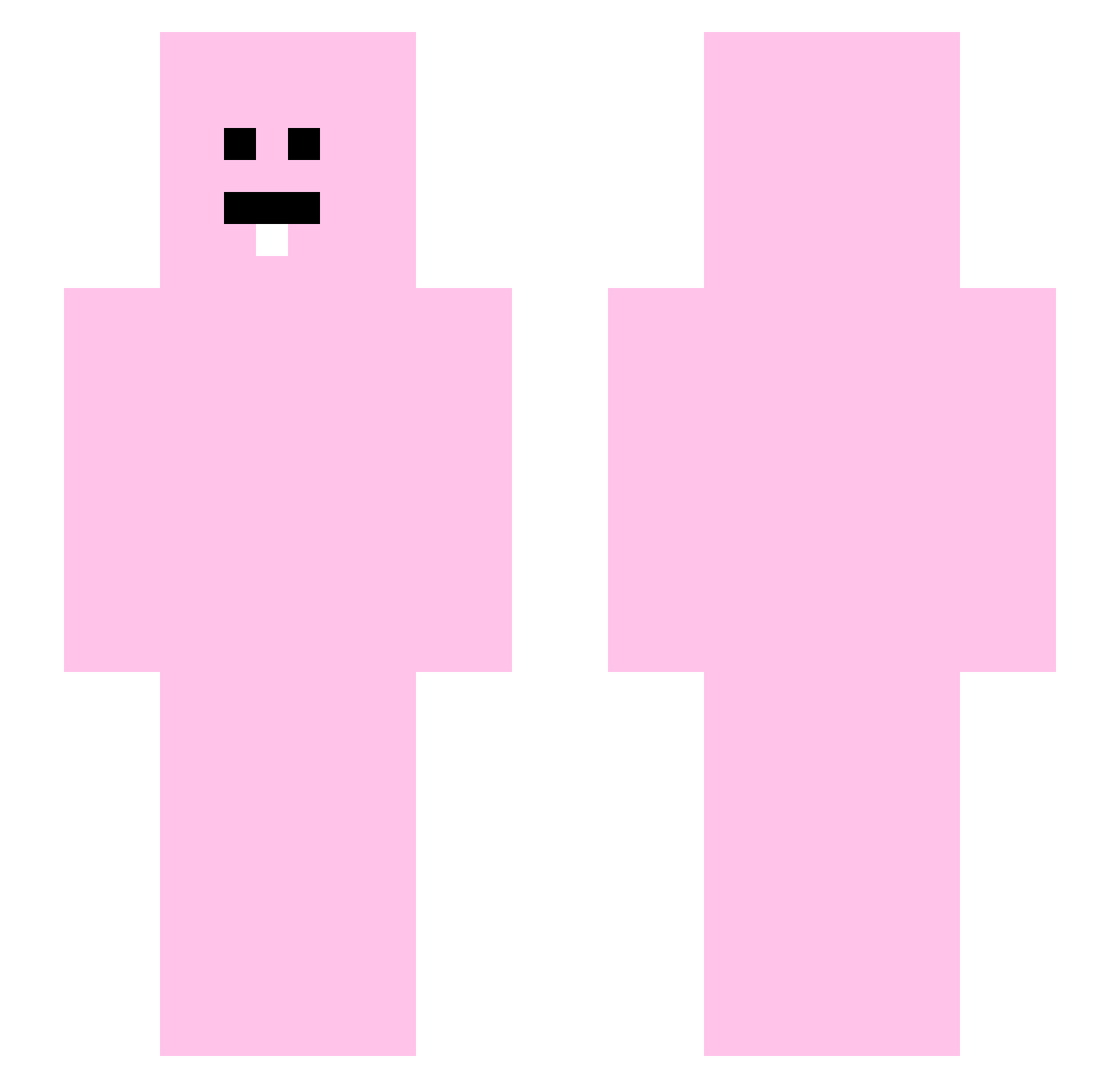 shai5tEl7reem Minecraft skin, front and back view