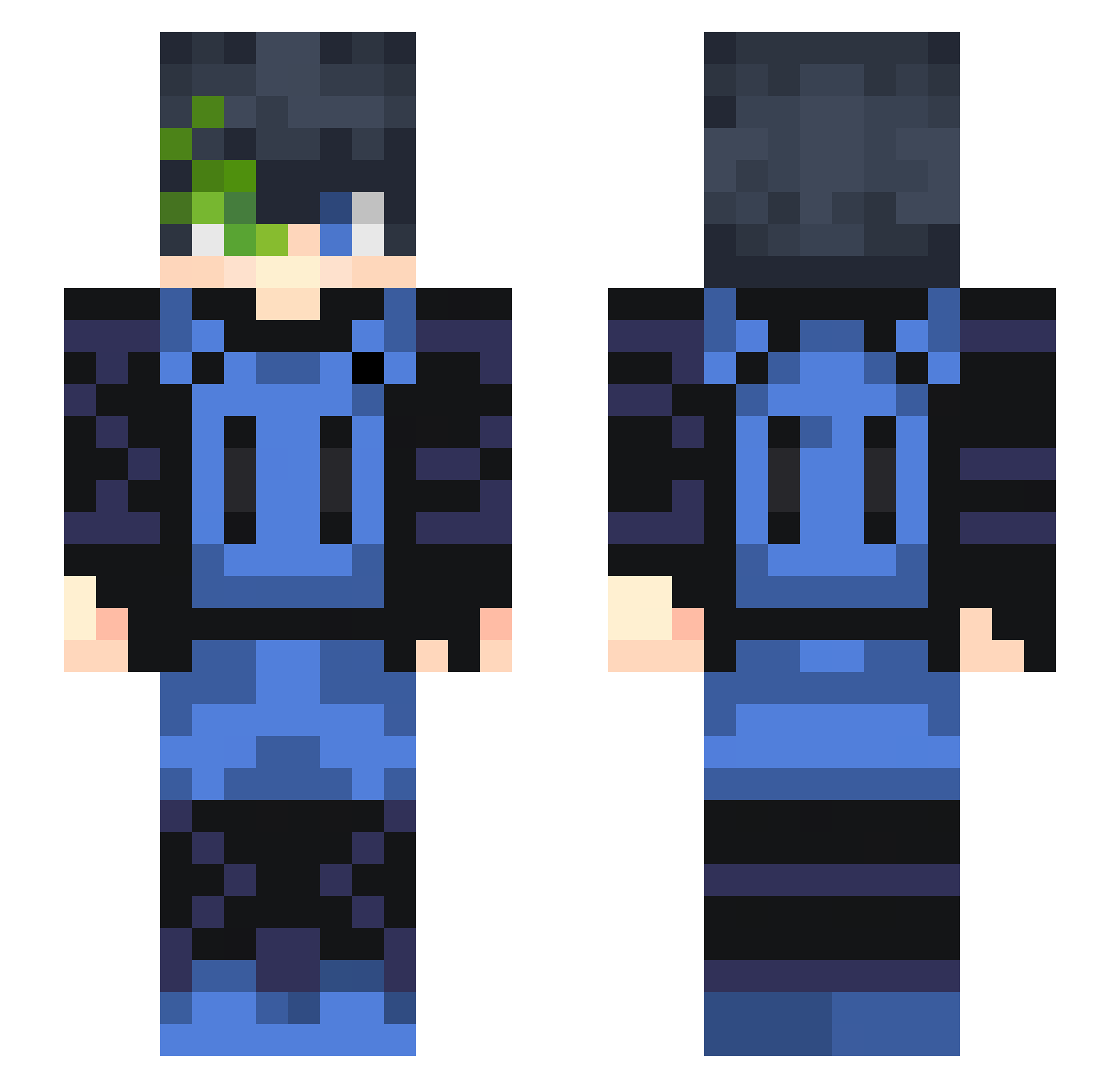 RadialDiagram38 Minecraft skin, front and back view