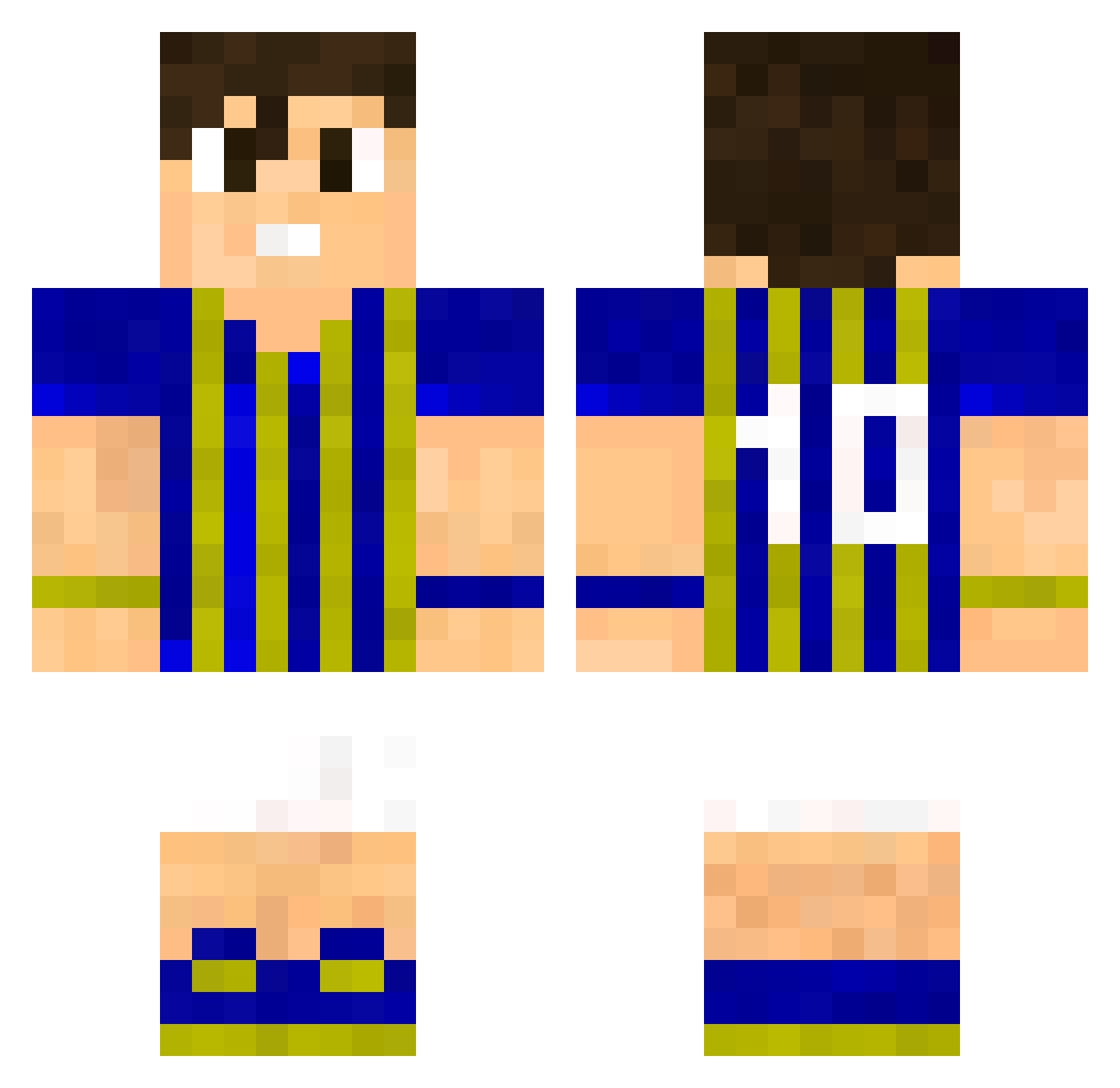 sauron8 Minecraft skin, front and back view