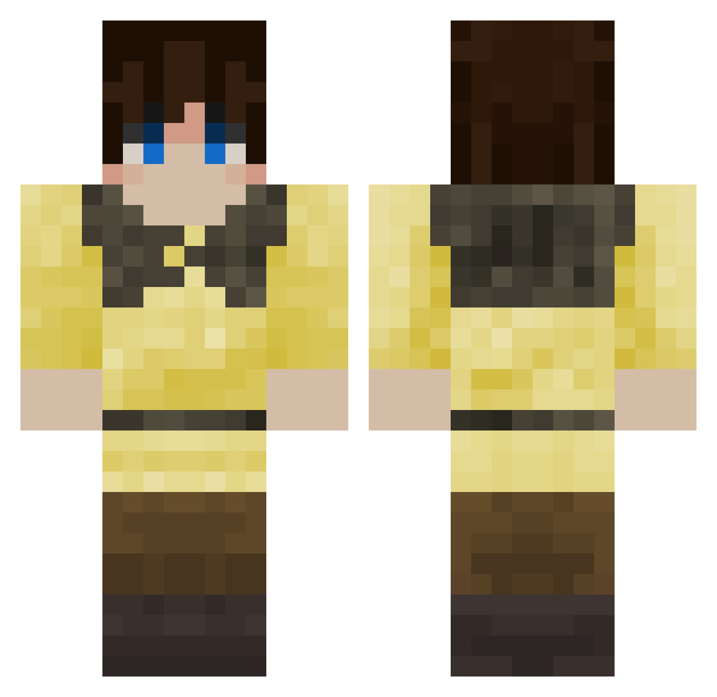 starfirejordan Minecraft skin, front and back view
