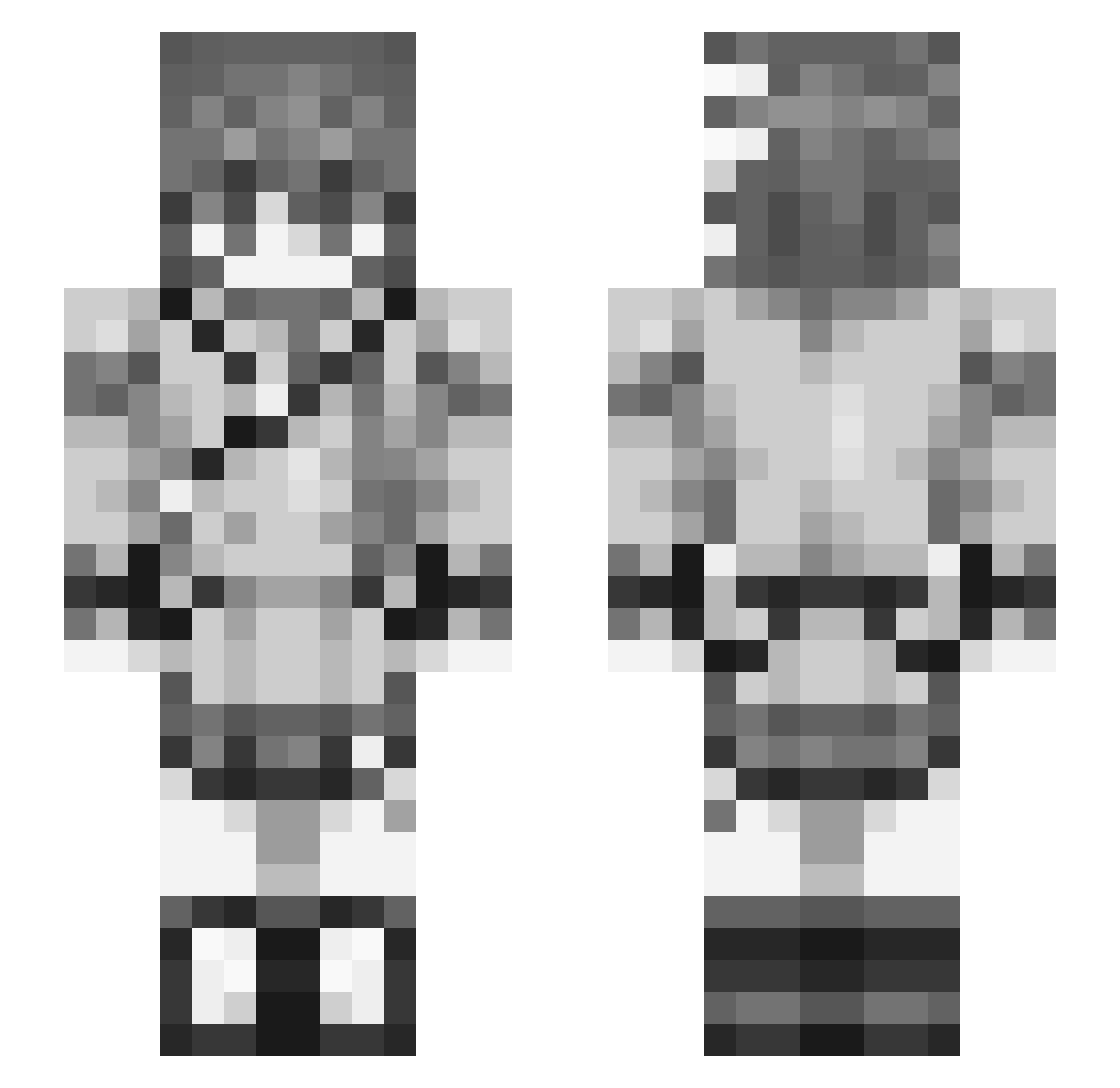 OxtailSooop Minecraft skin, front and back view