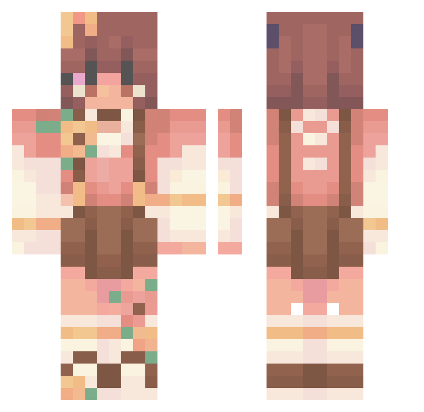 _QingFeng_ Minecraft skin, front and back view