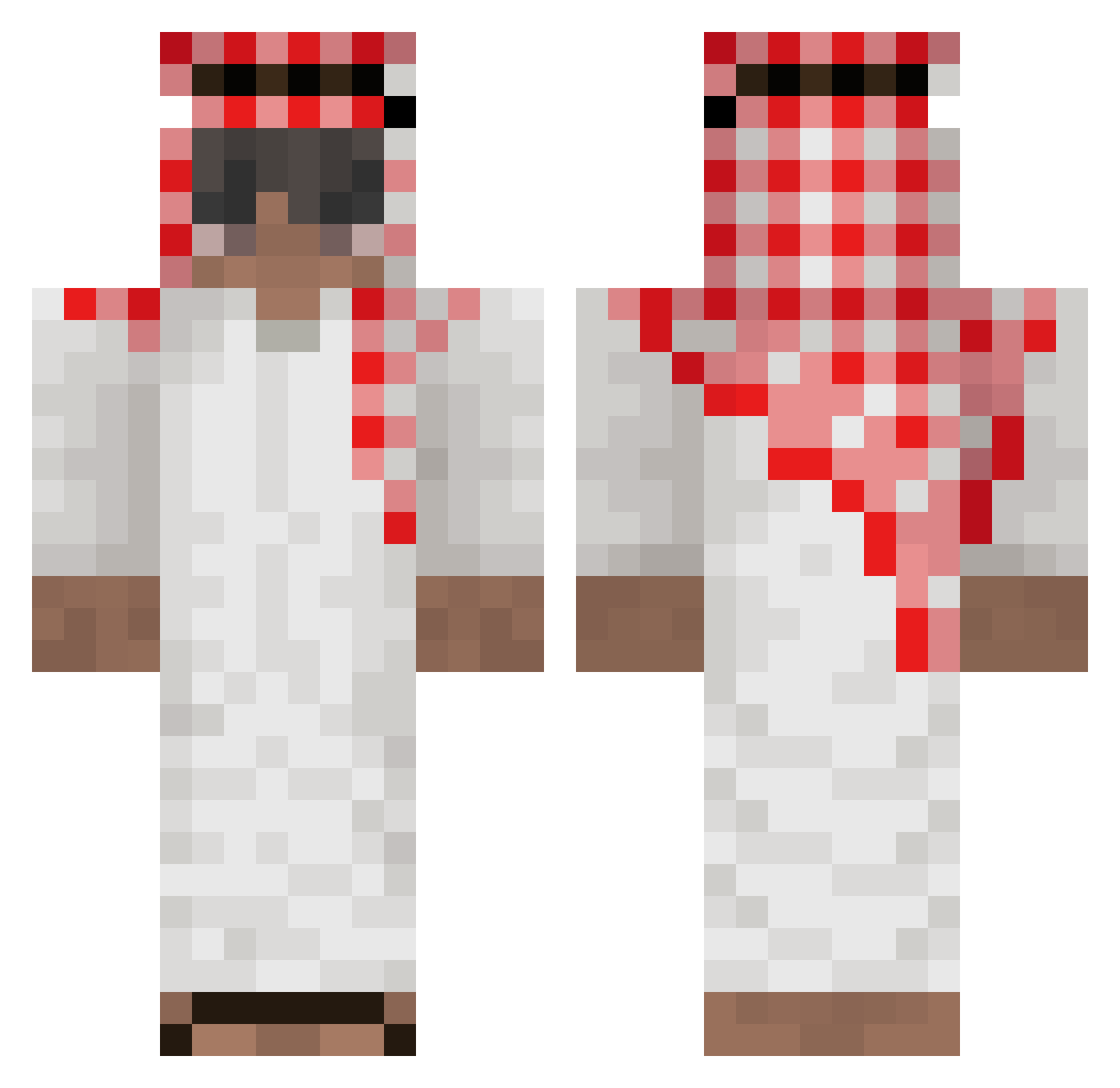 Sxda_ Minecraft skin, front and back view