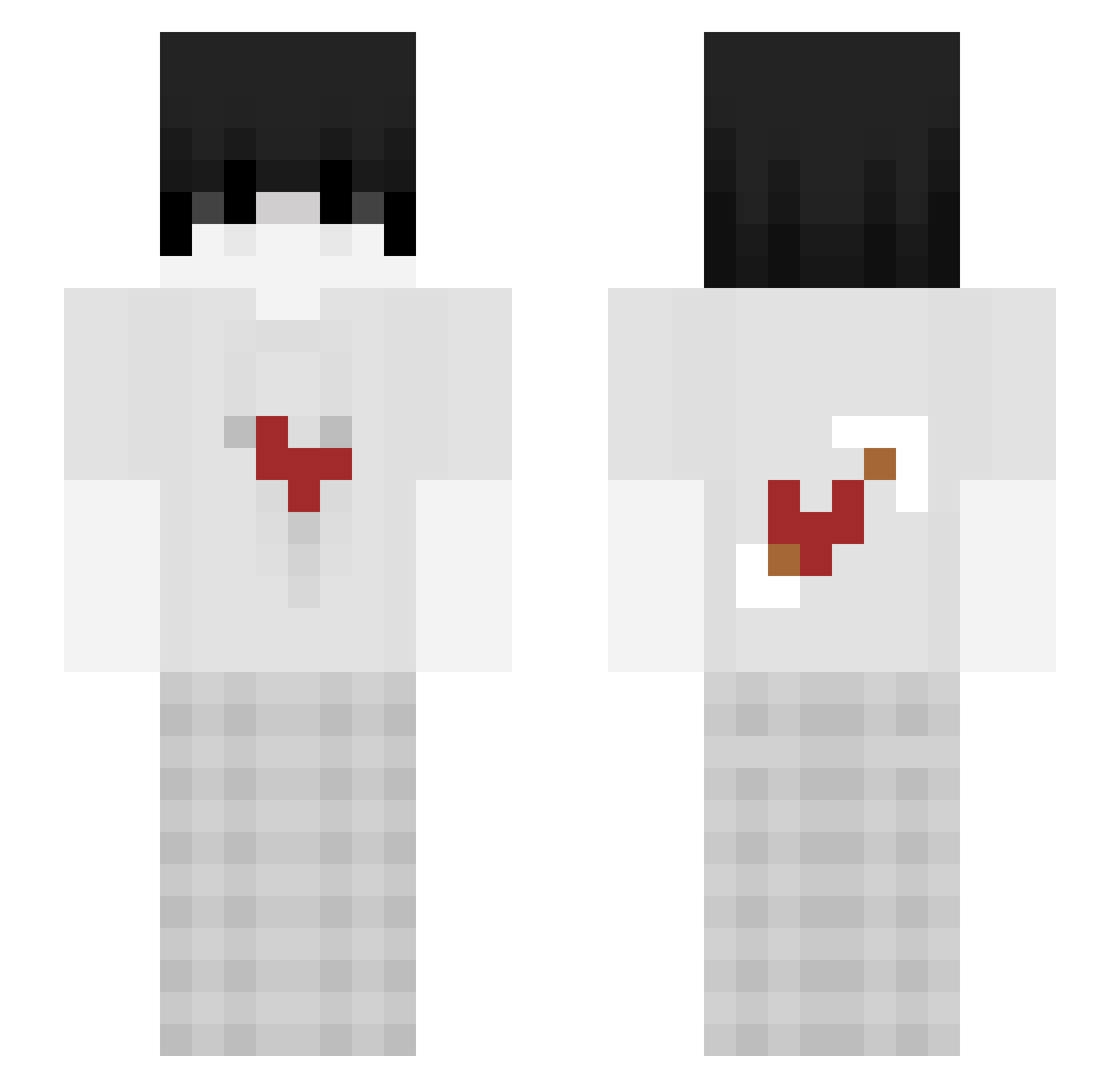 Pain_3009 Minecraft skin, front and back view