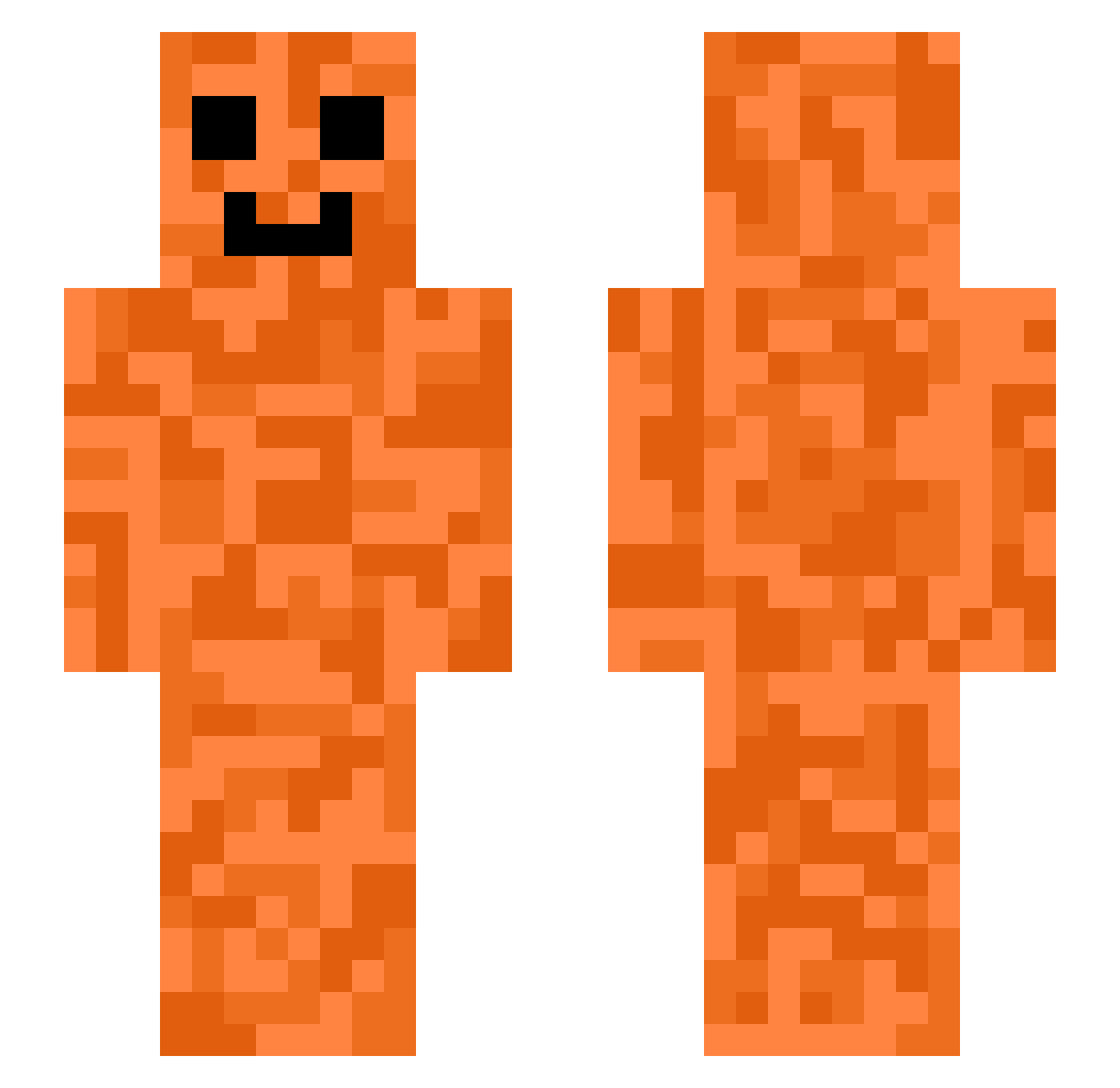 ProtyGTX Minecraft skin, front and back view