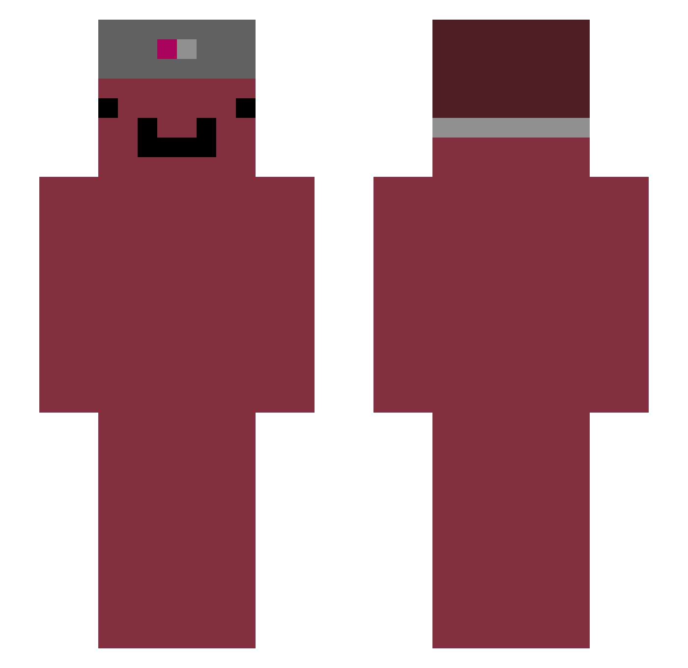 potato3693 Minecraft skin, front and back view