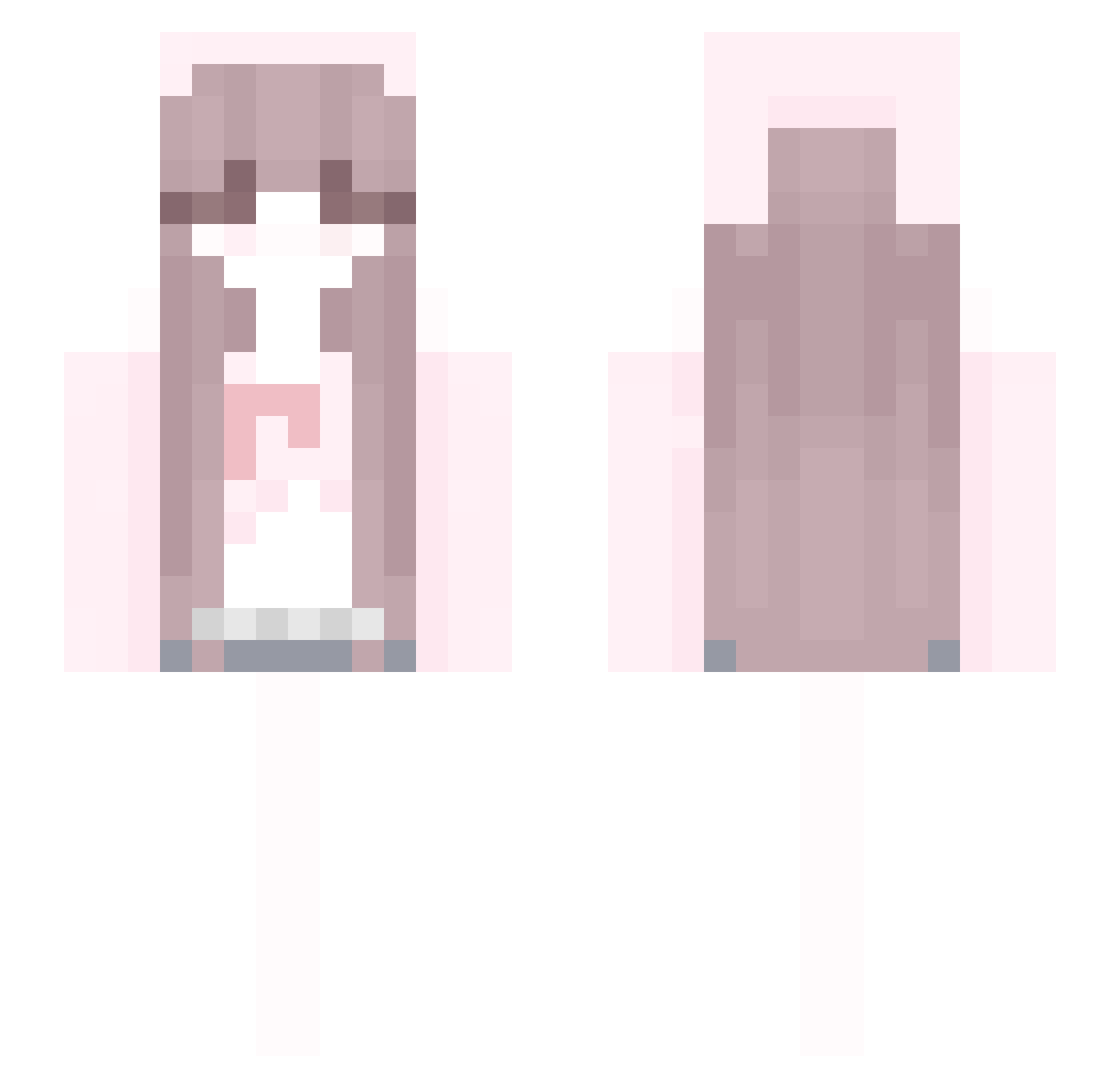 tx1c Minecraft skin, front and back view