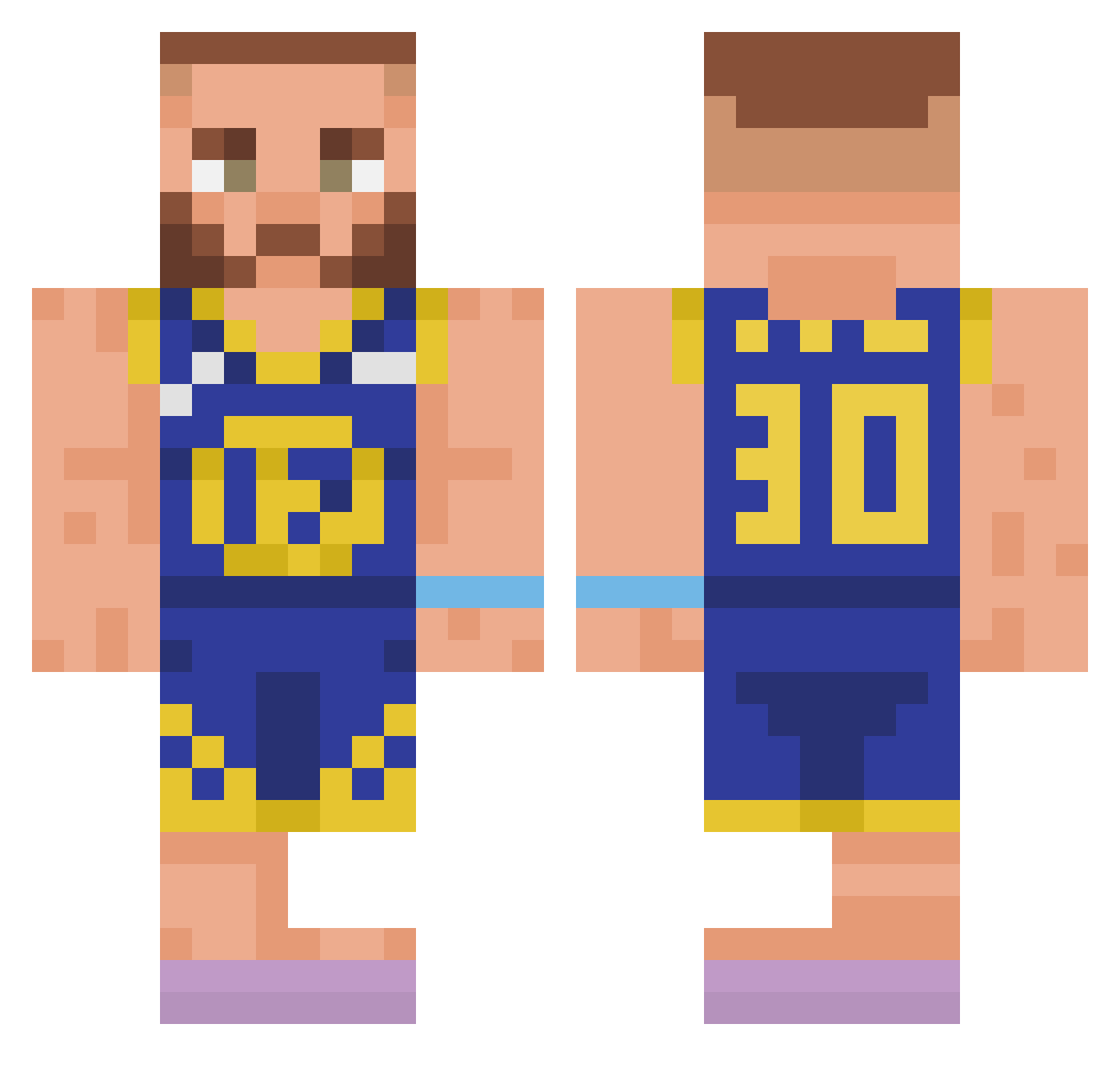 yoboisoysauce Minecraft skin, front and back view