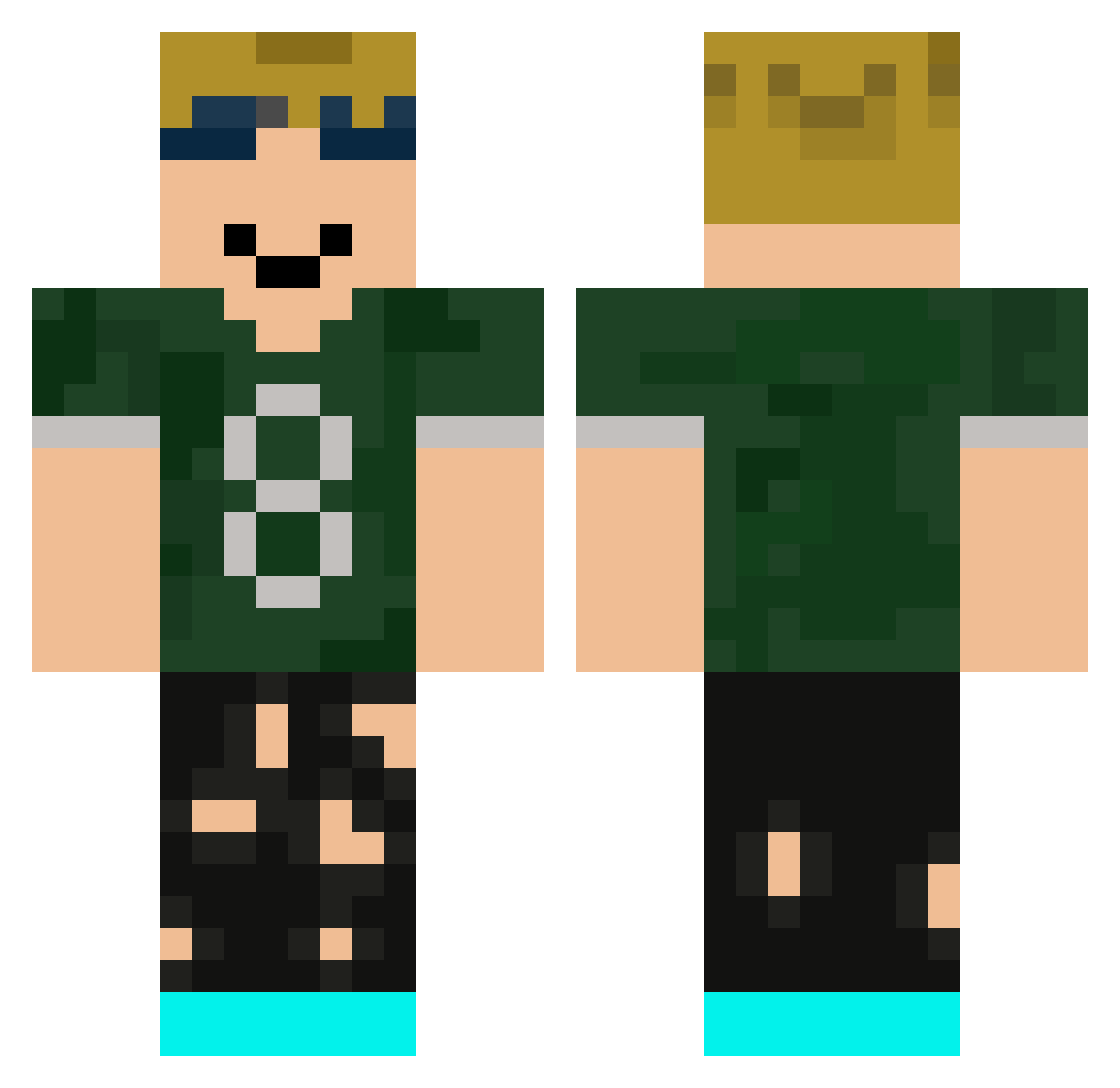 JE_doroboy77 Minecraft skin, front and back view