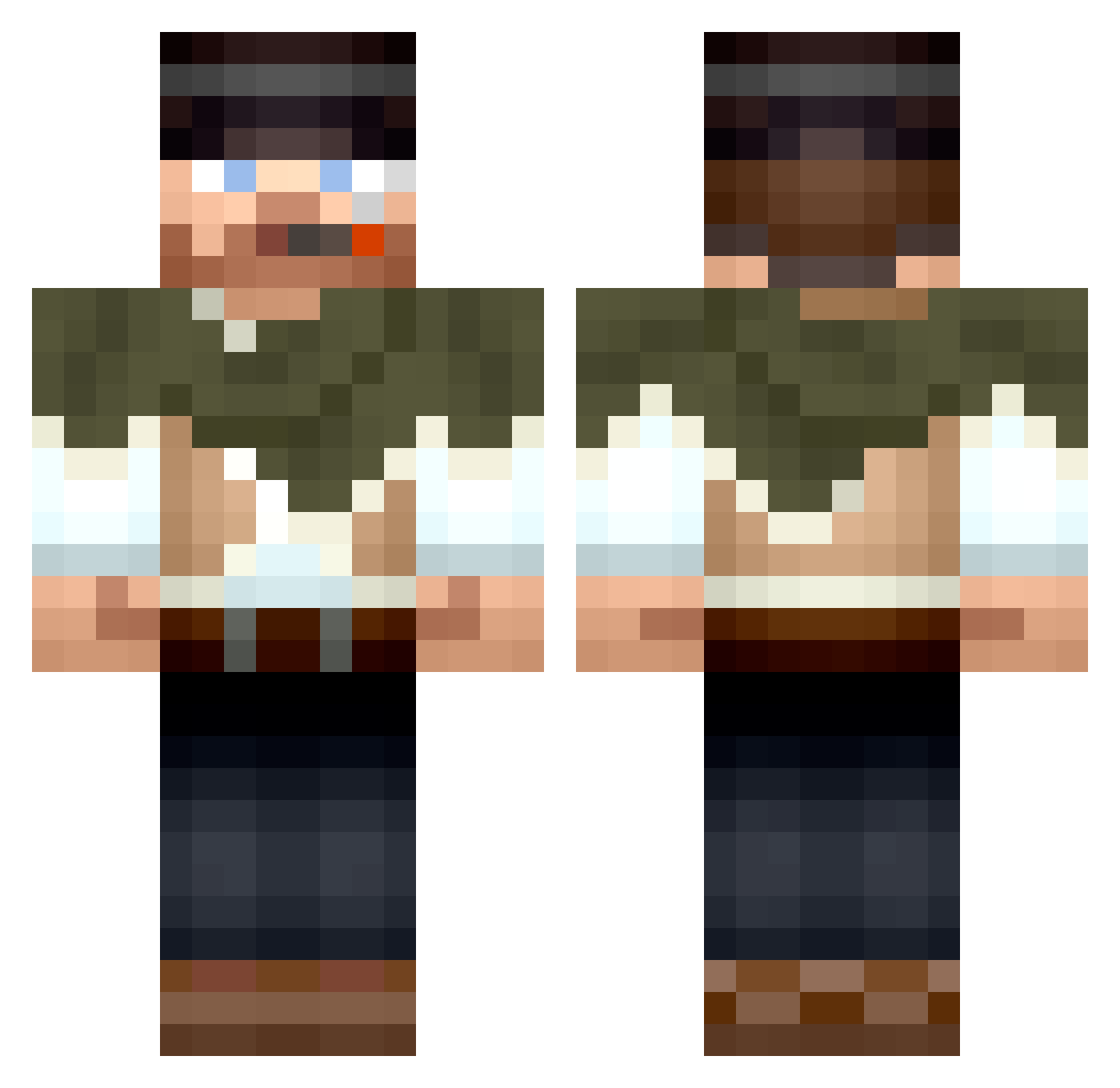 sn1pper_man Minecraft skin, front and back view