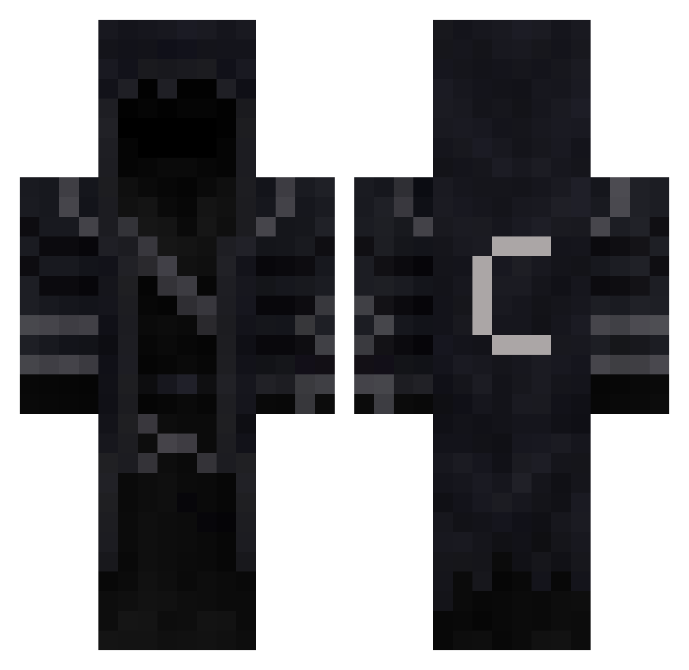 Ninja_xdd Minecraft skin, front and back view