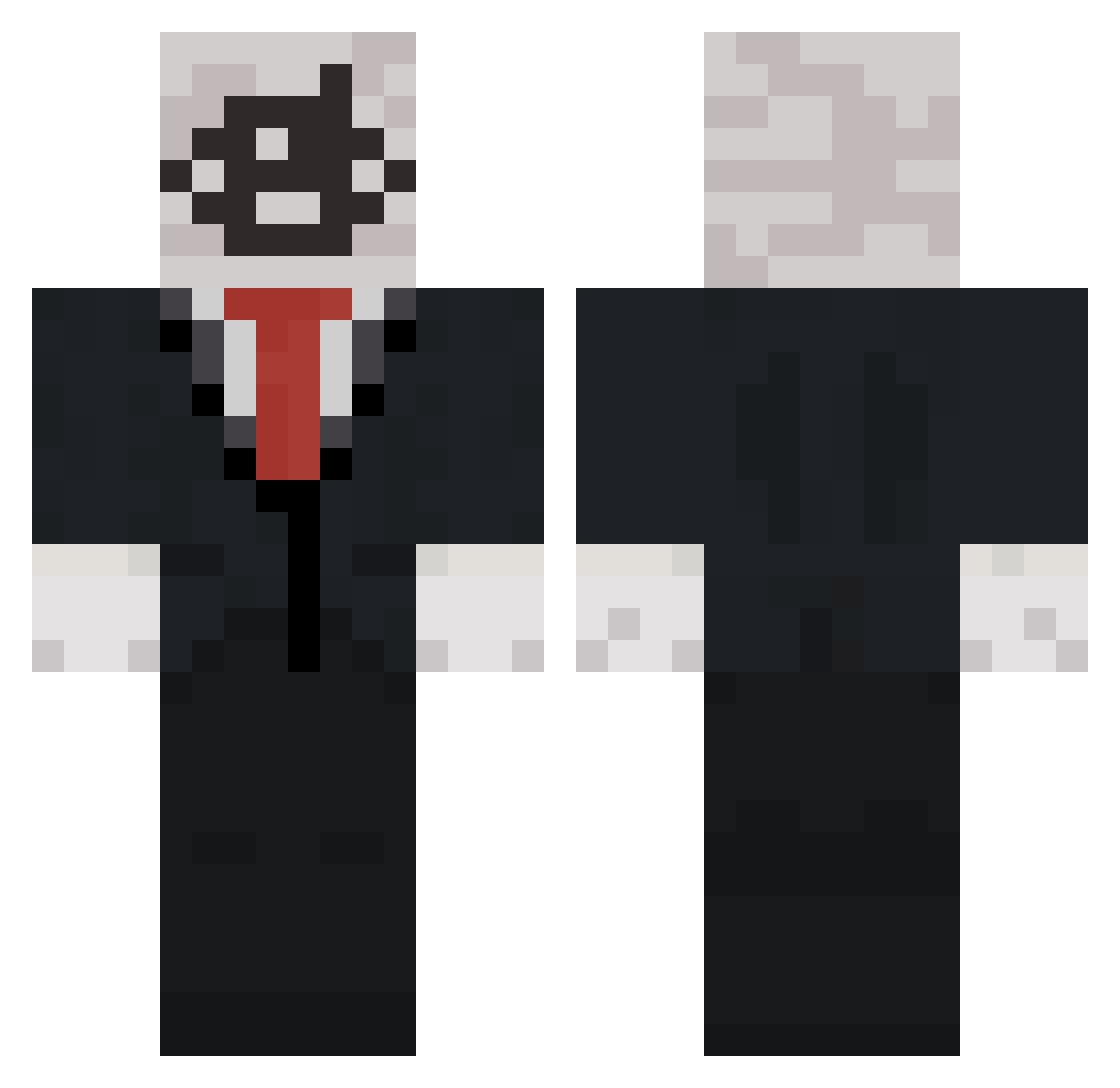 Alex_number_one_ Minecraft skin, front and back view