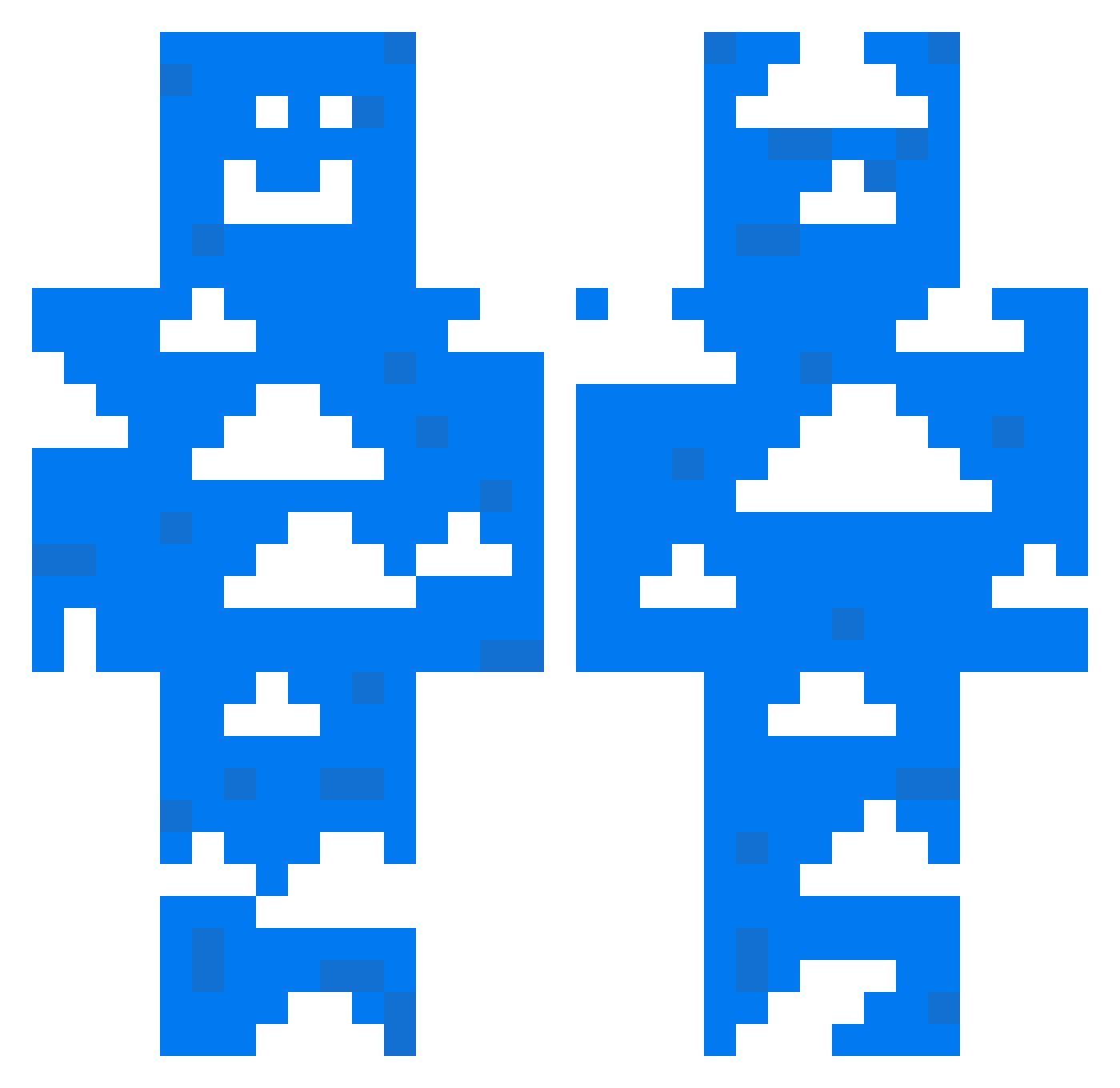 Shadow_Olie Minecraft skin, front and back view