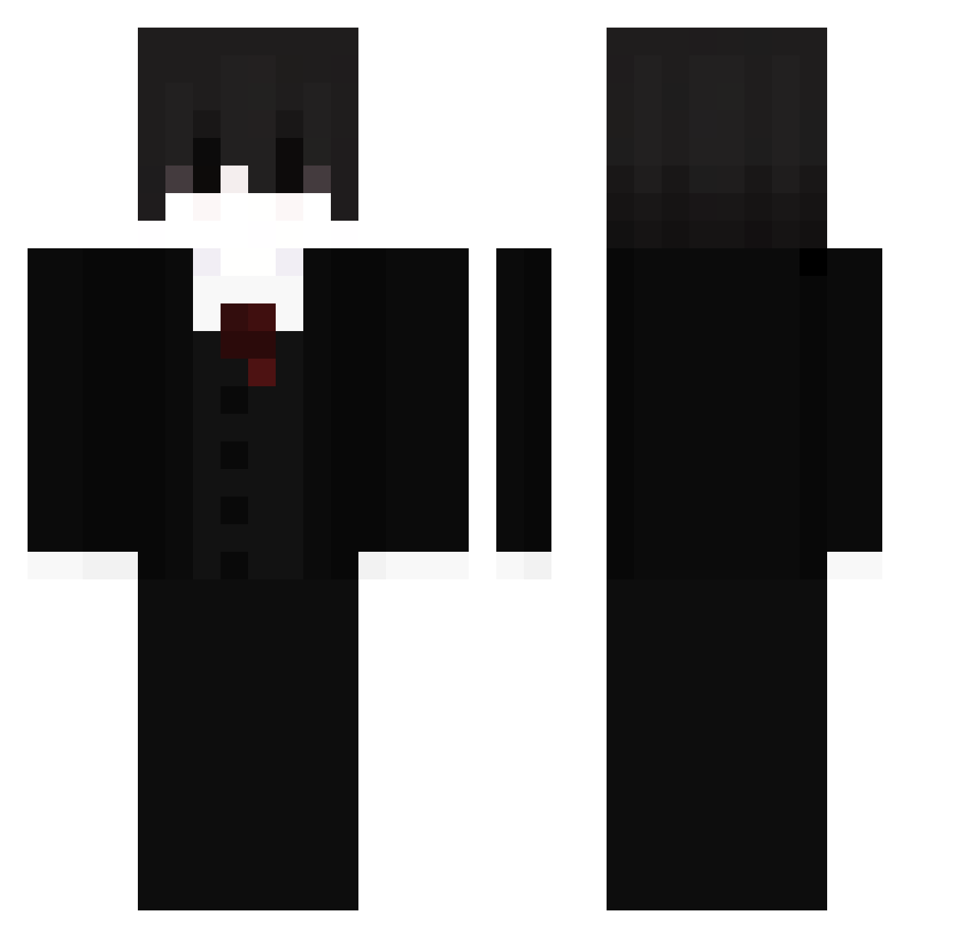 Tytufrytu123 Minecraft skin, front and back view