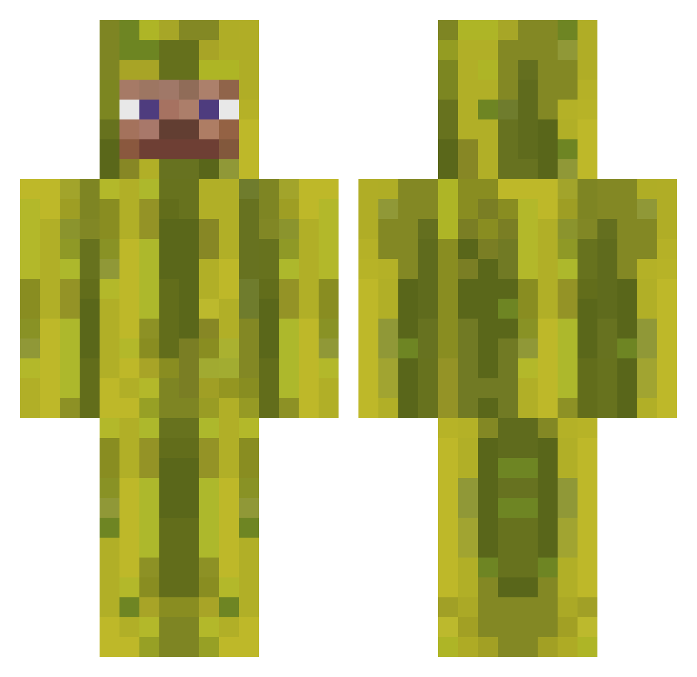 MirekKomornik Minecraft skin, front and back view