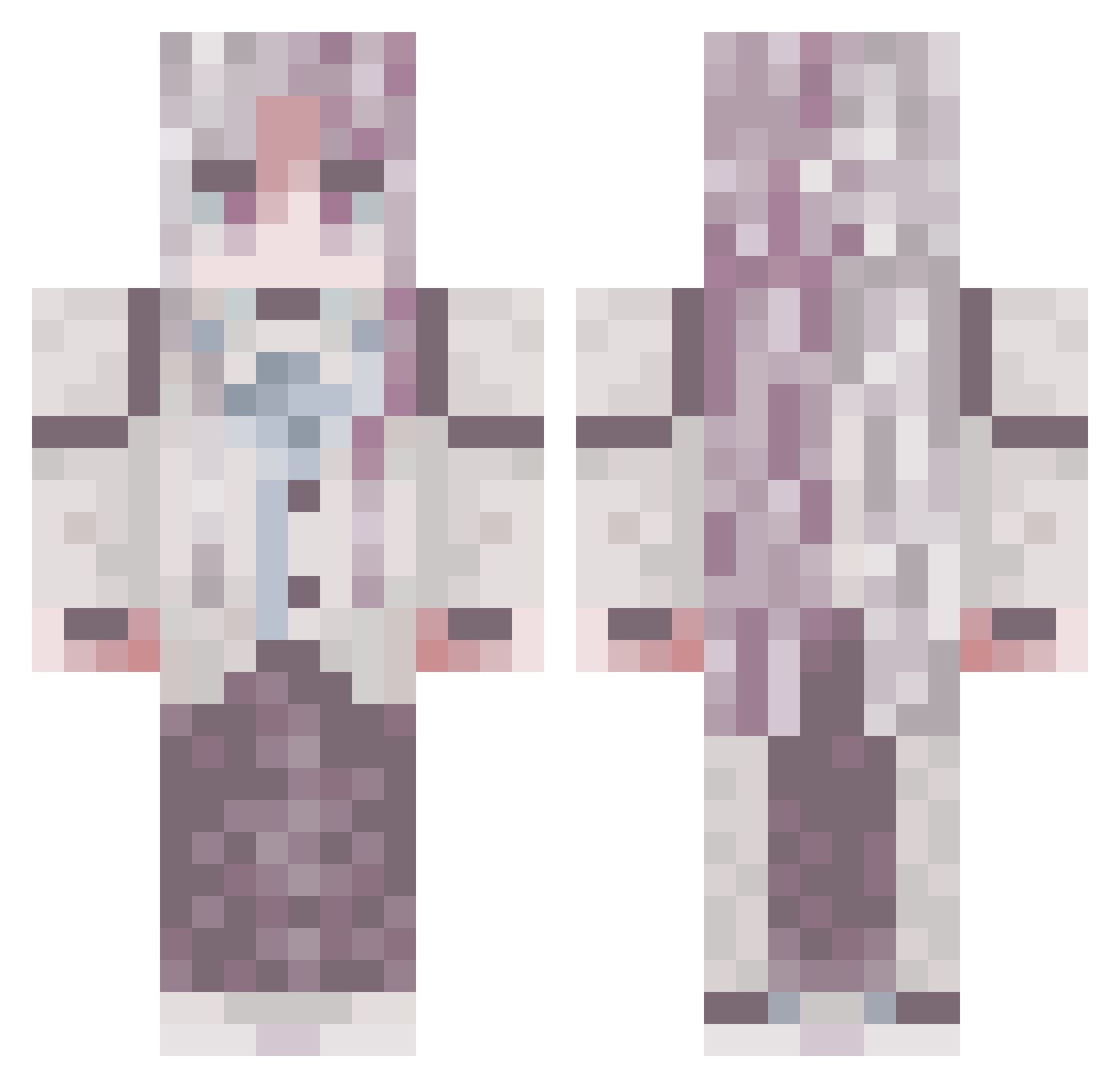 __Kuni__ Minecraft skin, front and back view