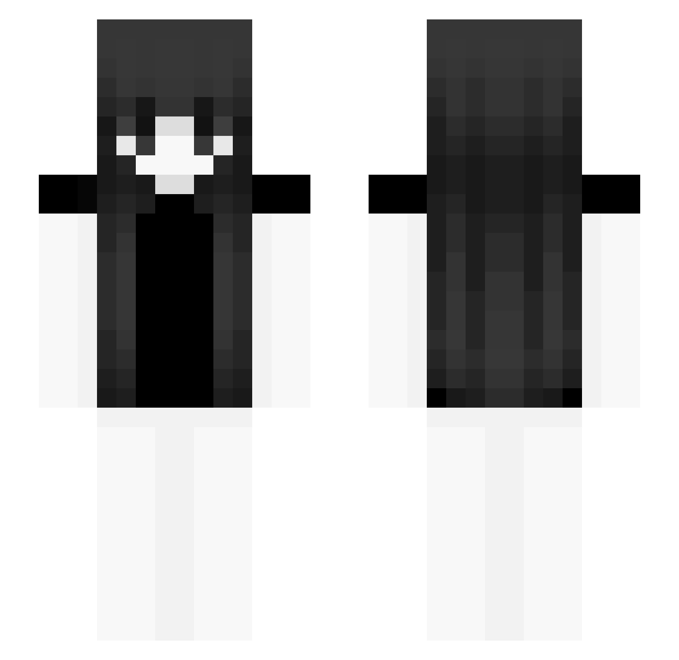 prydu Minecraft skin, front and back view