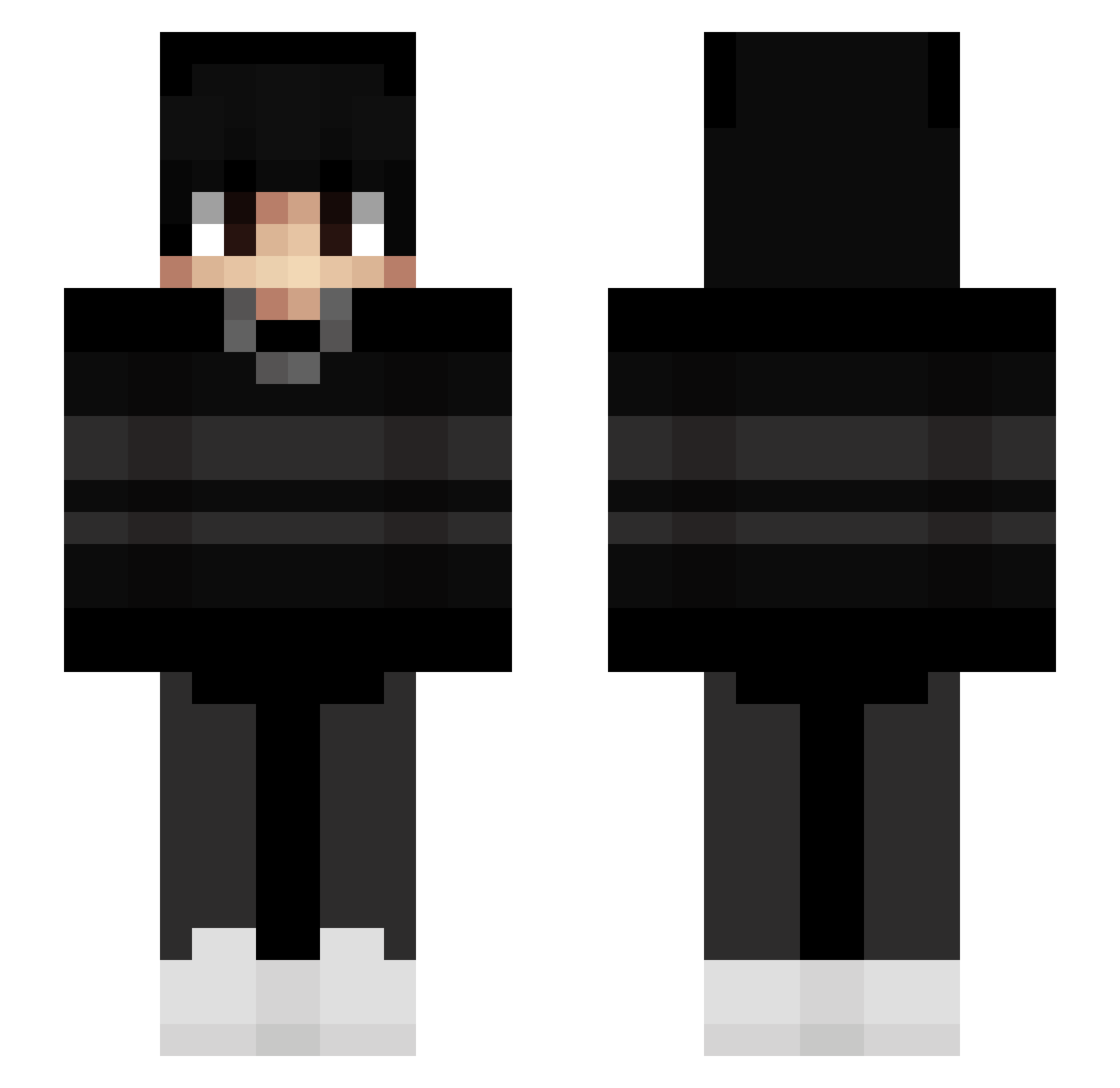 talanti Minecraft skin, front and back view