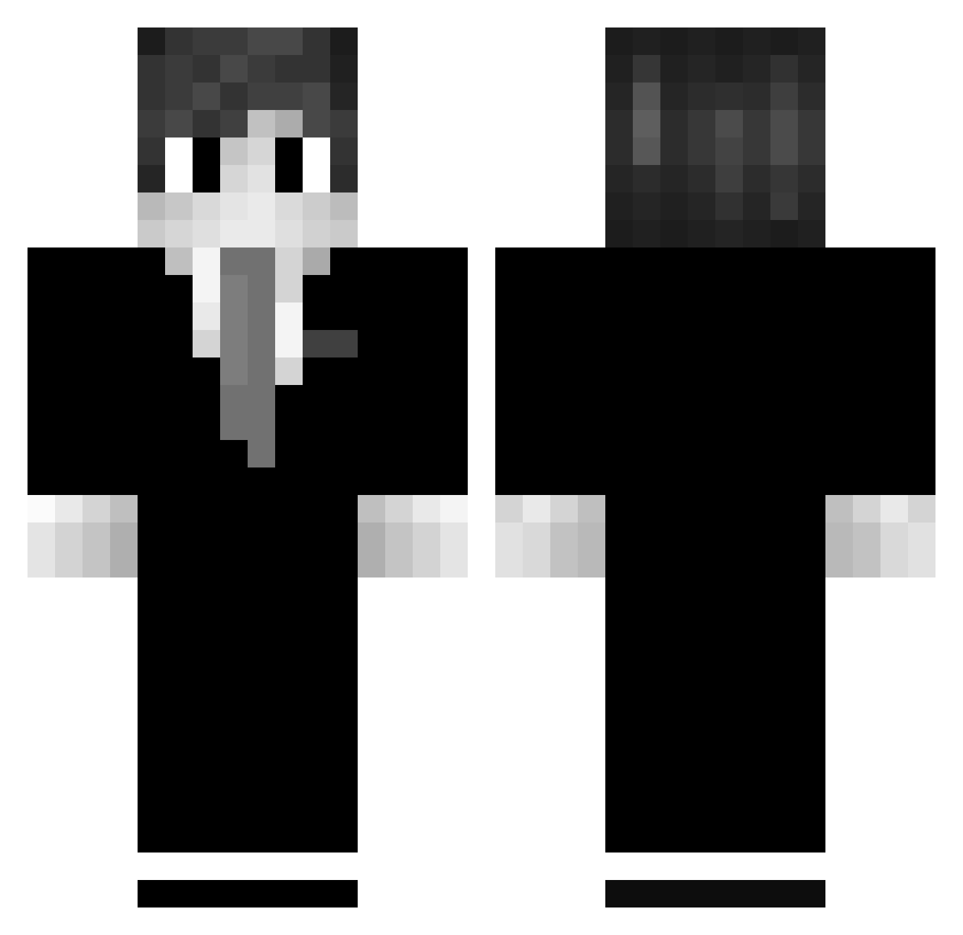 raducu Minecraft skin, front and back view