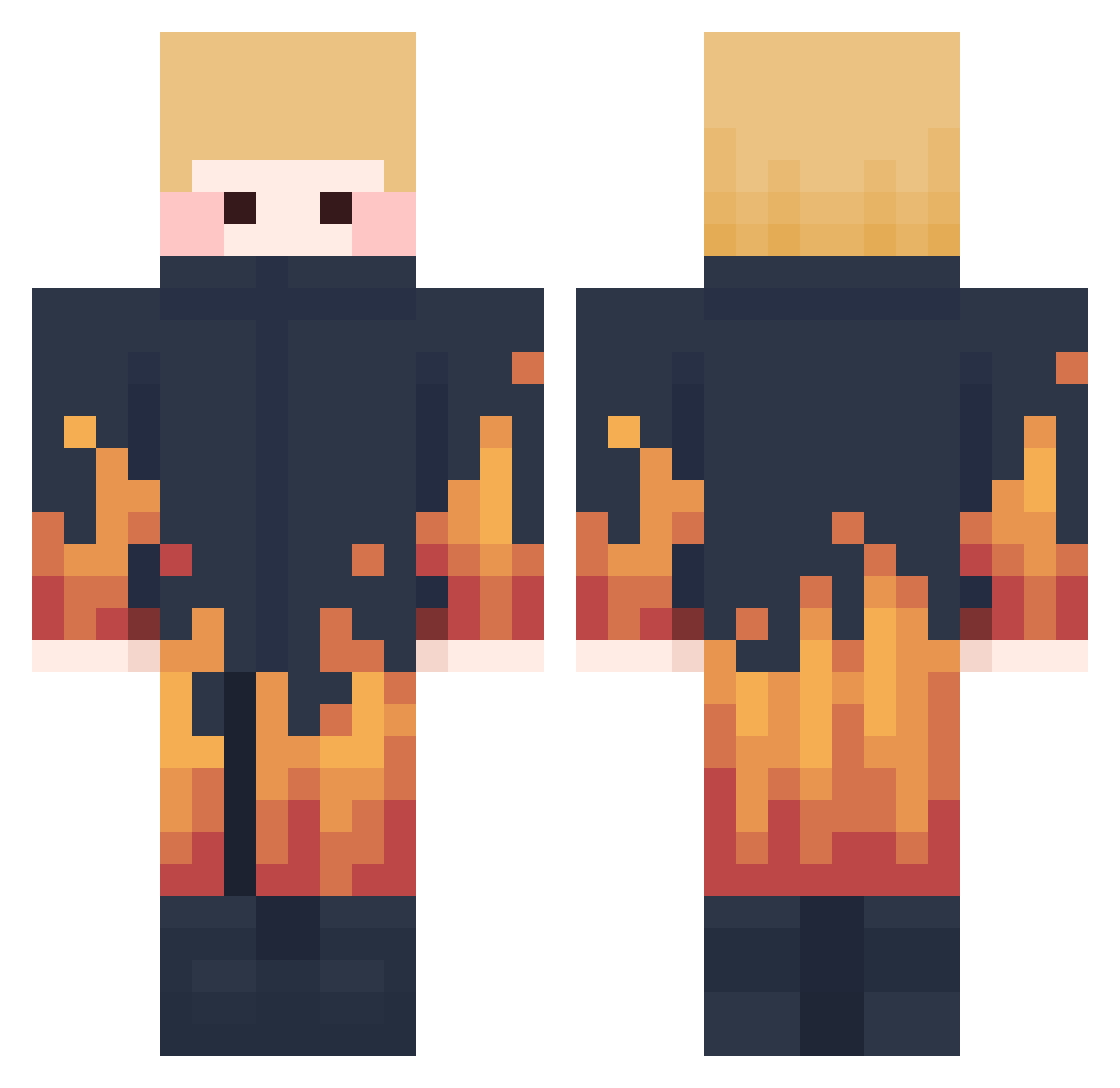 young831_ Minecraft skin, front and back view