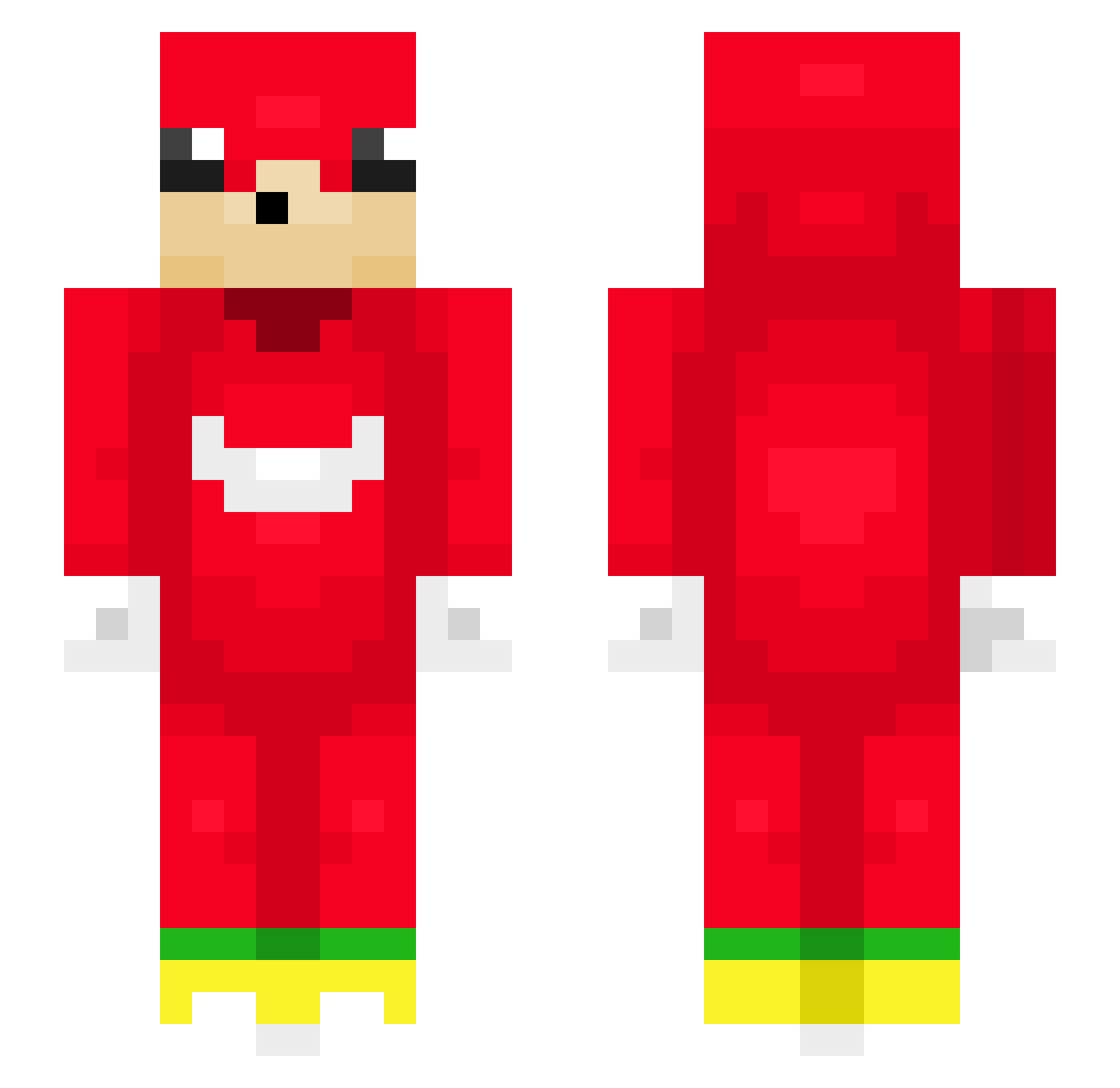 Loyalsf Minecraft skin, front and back view