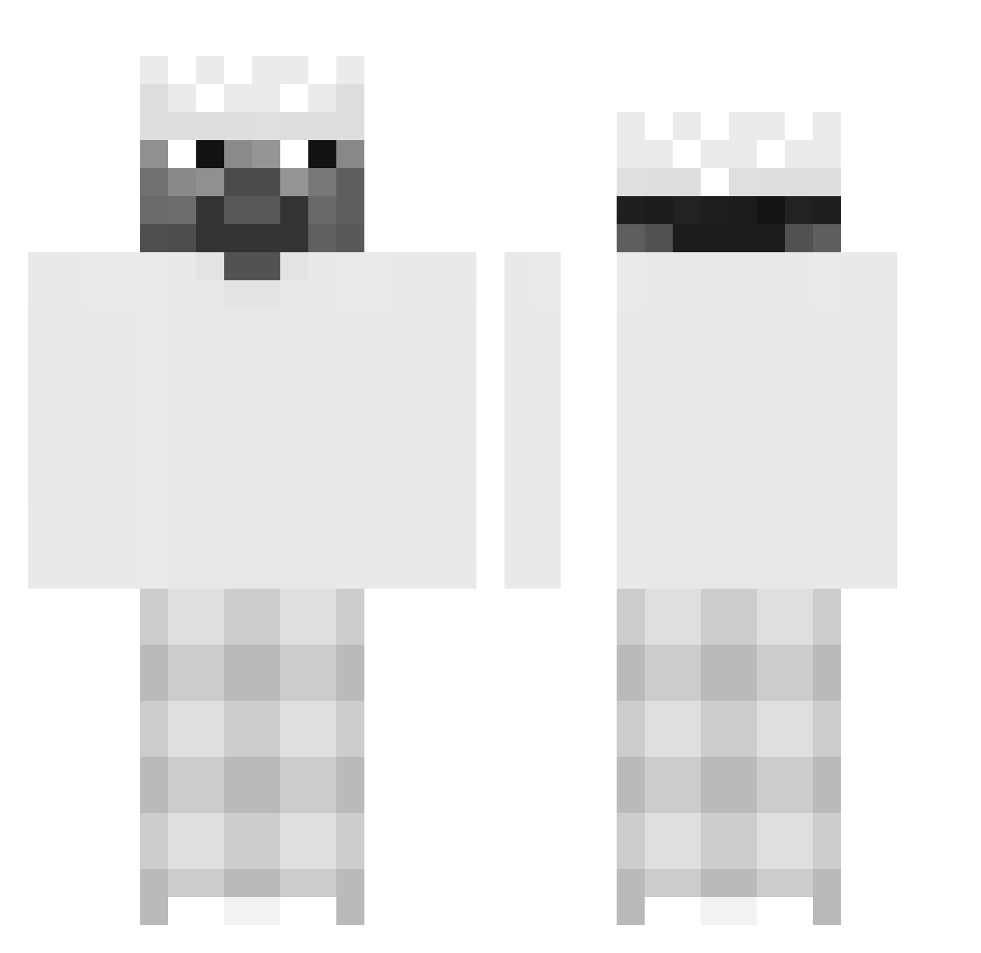 S1era18 Minecraft skin, front and back view