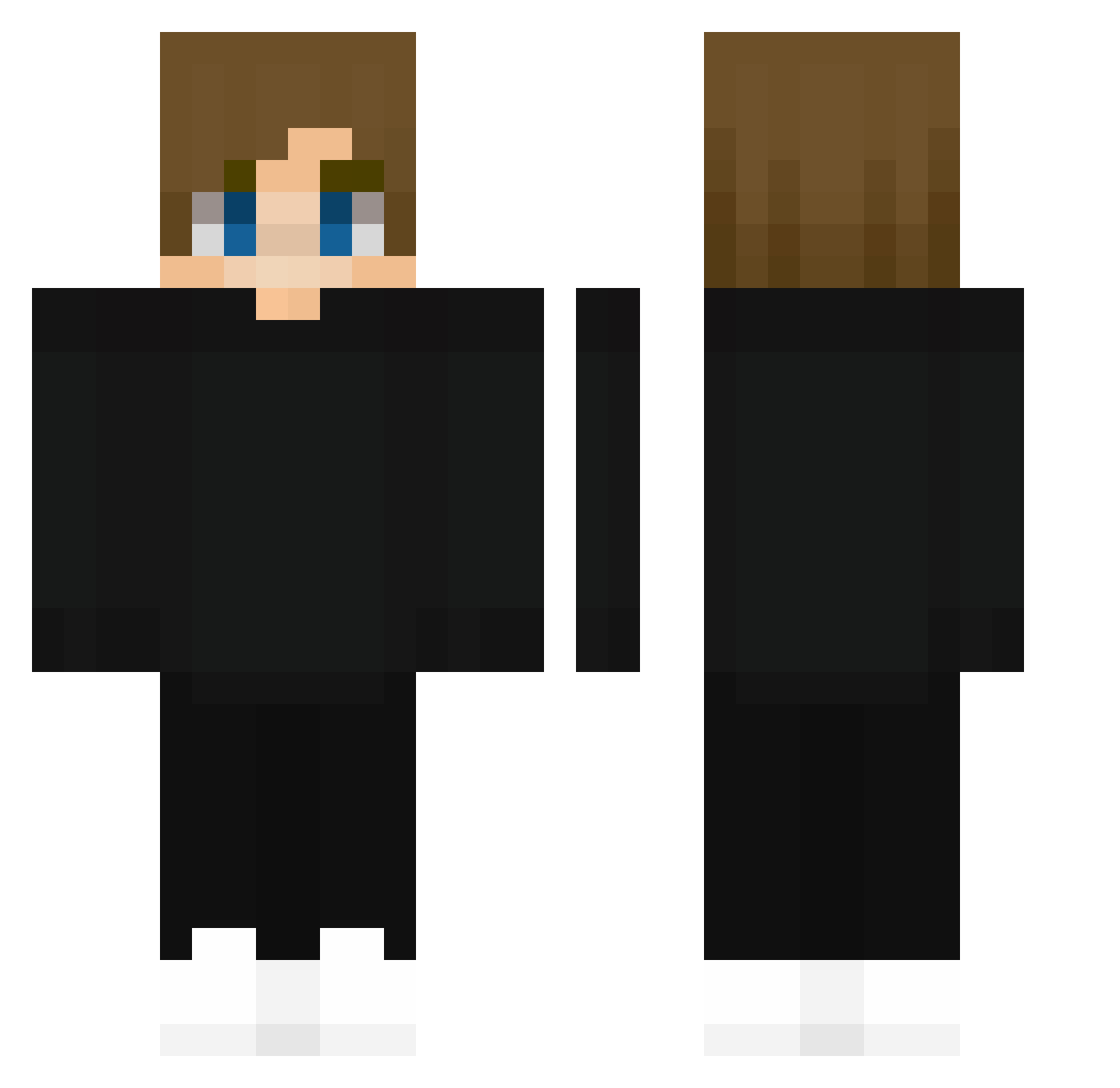 xSkyKru07 Minecraft skin, front and back view