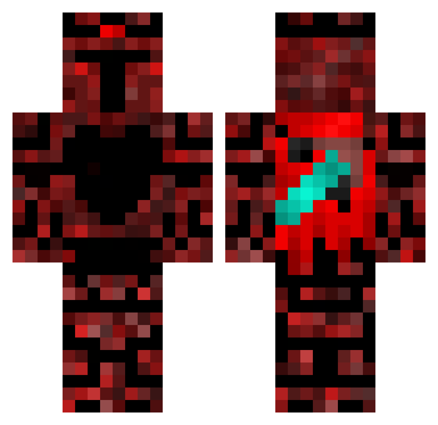 Evangelical1456 Minecraft skin, front and back view