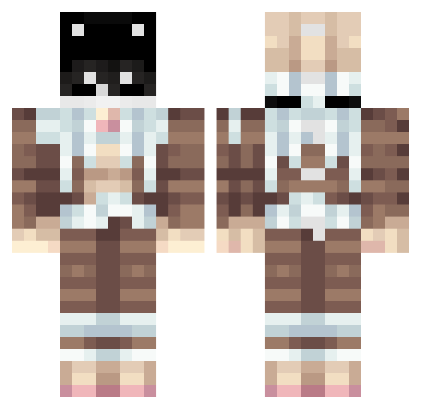 gustavopessotti Minecraft skin, front and back view