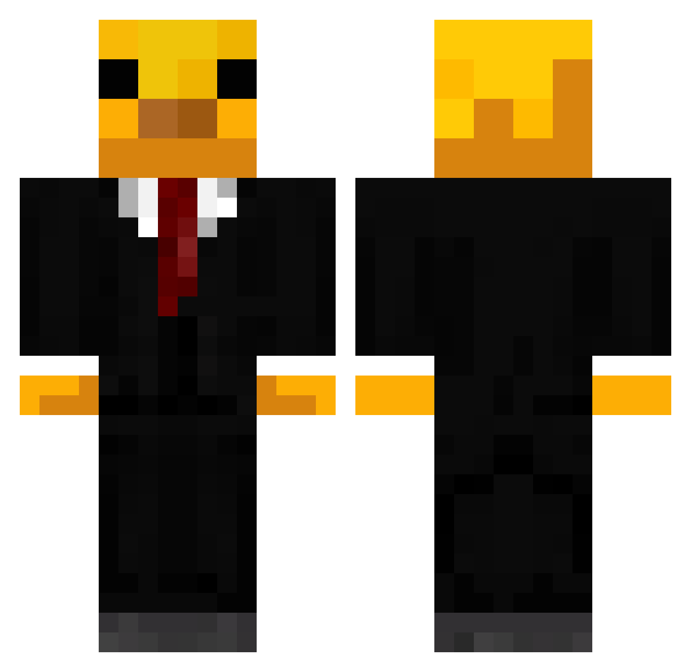 friendskochi Minecraft skin, front and back view
