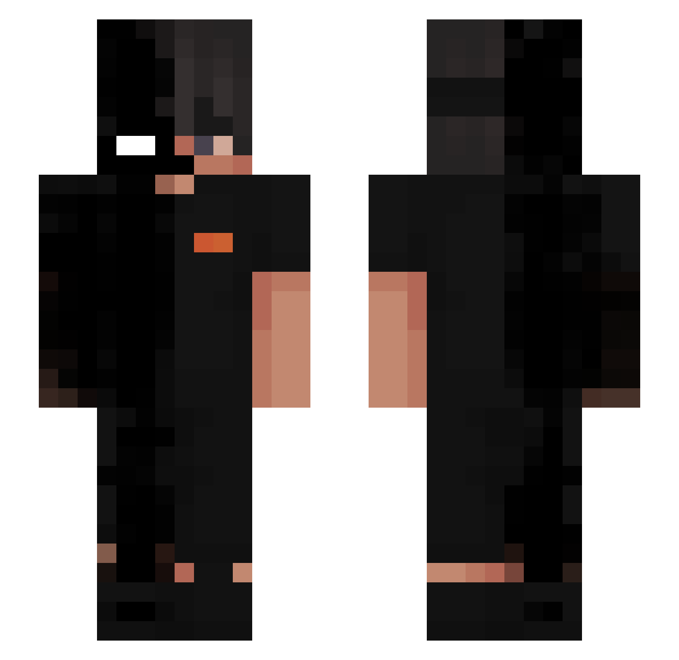 Miguel_13 Minecraft skin, front and back view