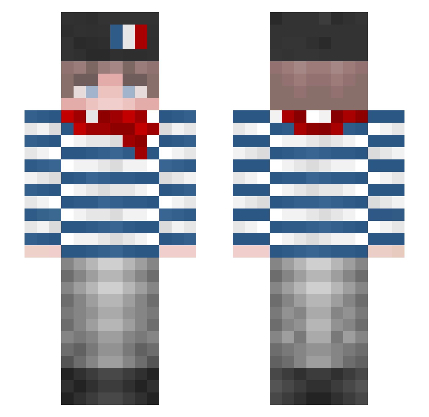 Jack_O_Lantern__ Minecraft skin, front and back view