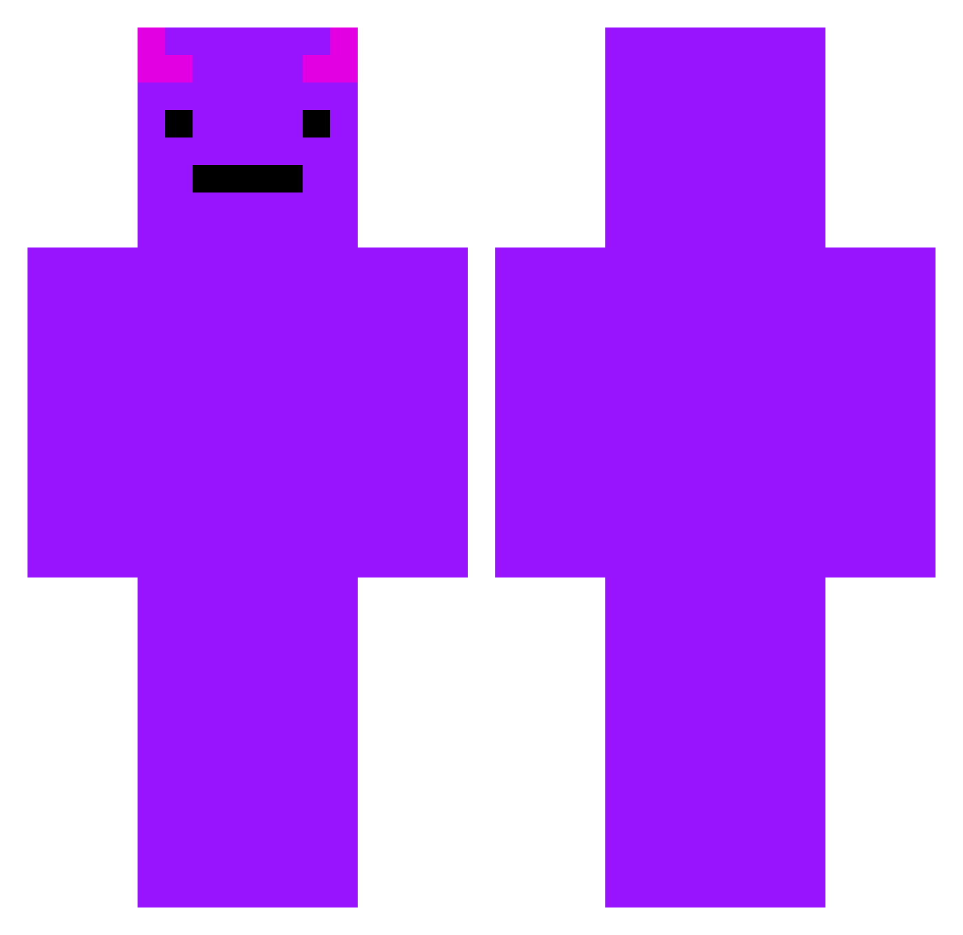 Ser_Daesik_E Minecraft skin, front and back view