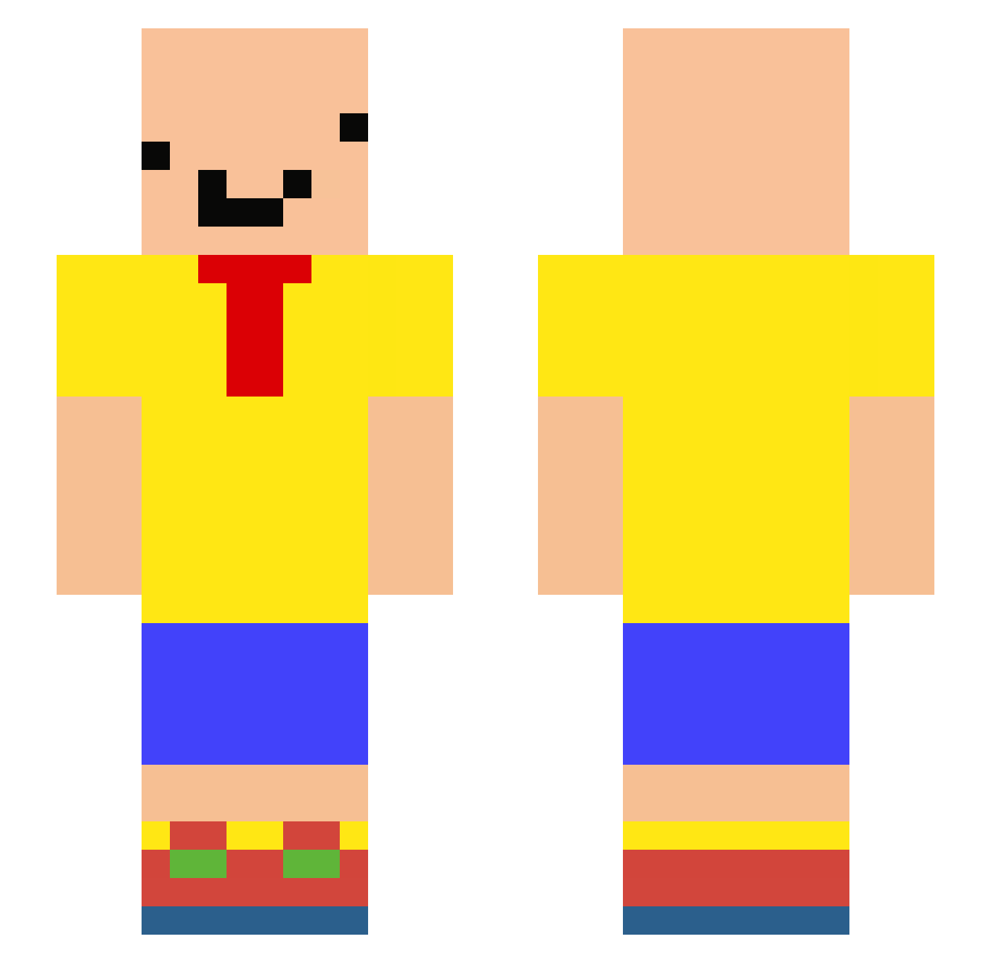 thatrossgirl Minecraft skin, front and back view