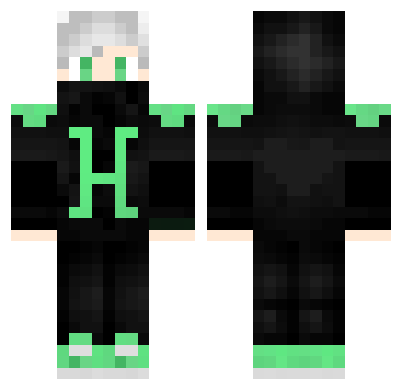 xHolden Minecraft skin, front and back view