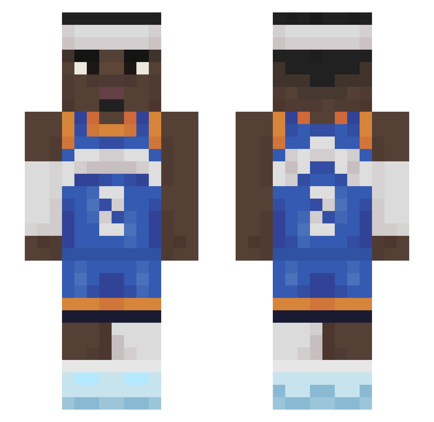 cappingchung Minecraft skin, front and back view