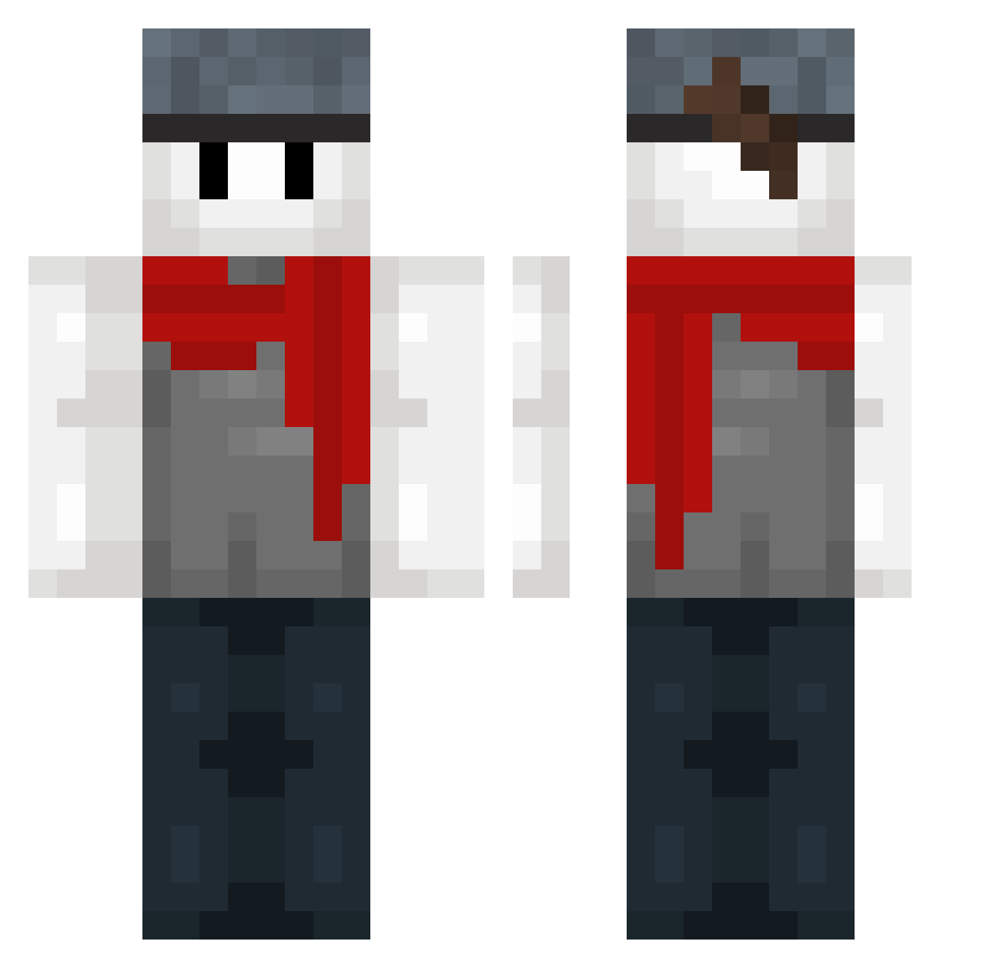 yelenatard Minecraft skin, front and back view