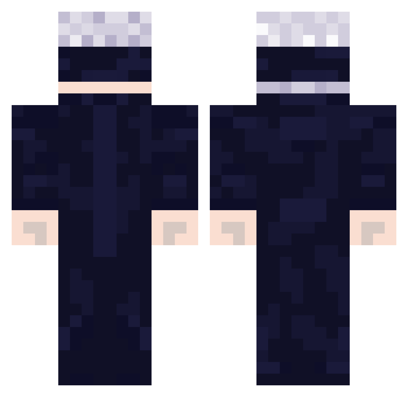 Ducksar_cool Minecraft skin, front and back view