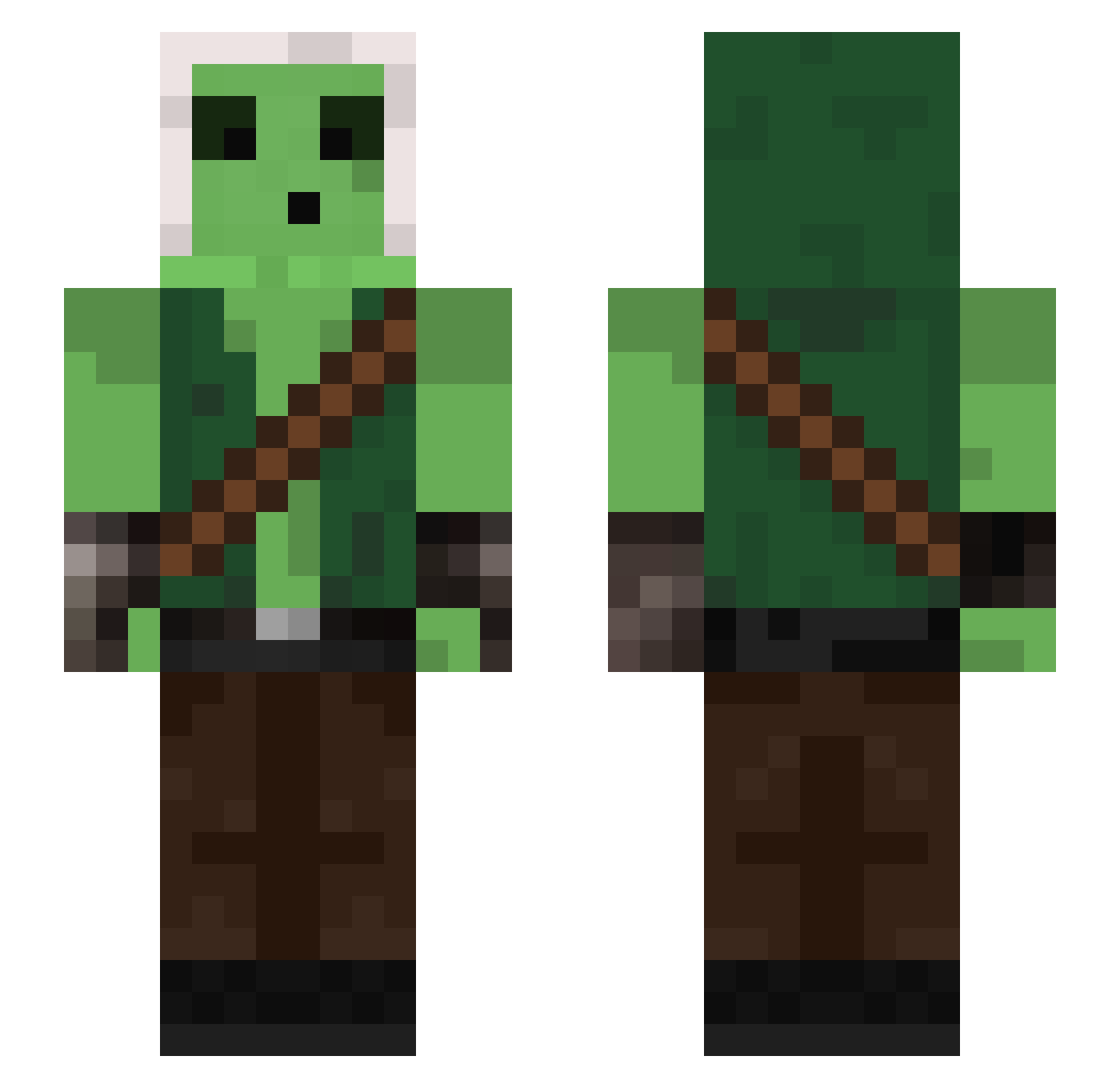 sincara2052 Minecraft skin, front and back view