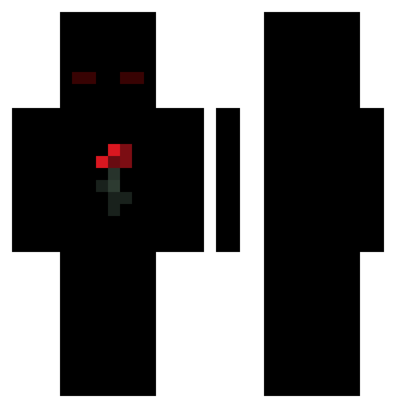 PirateCheeto007 Minecraft skin, front and back view