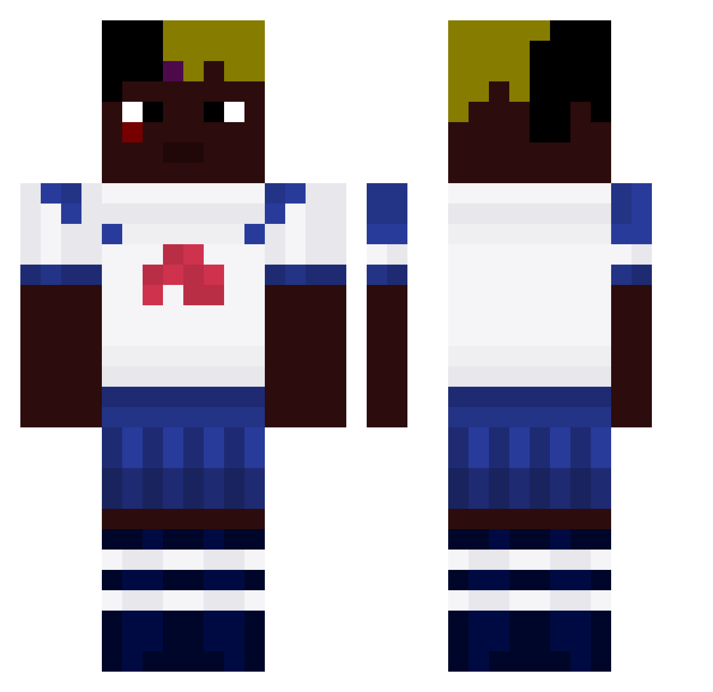 FelipeGodofDeath Minecraft skin, front and back view