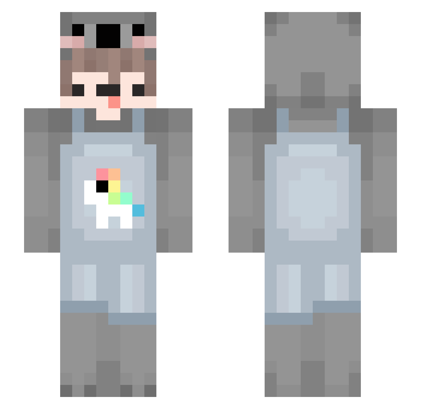 siepaczysienna Minecraft skin, front and back view