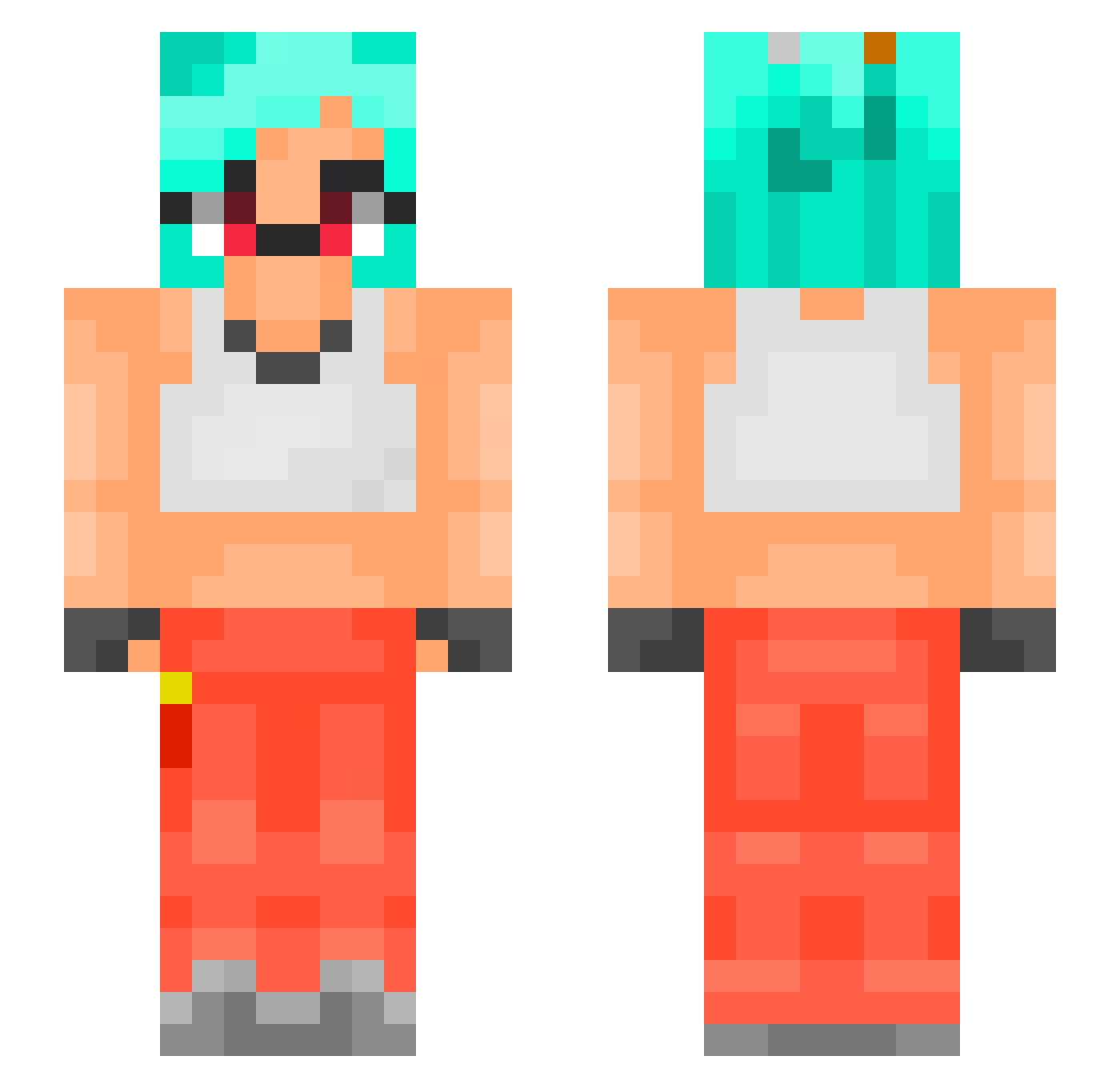 senatorofcheese Minecraft skin, front and back view