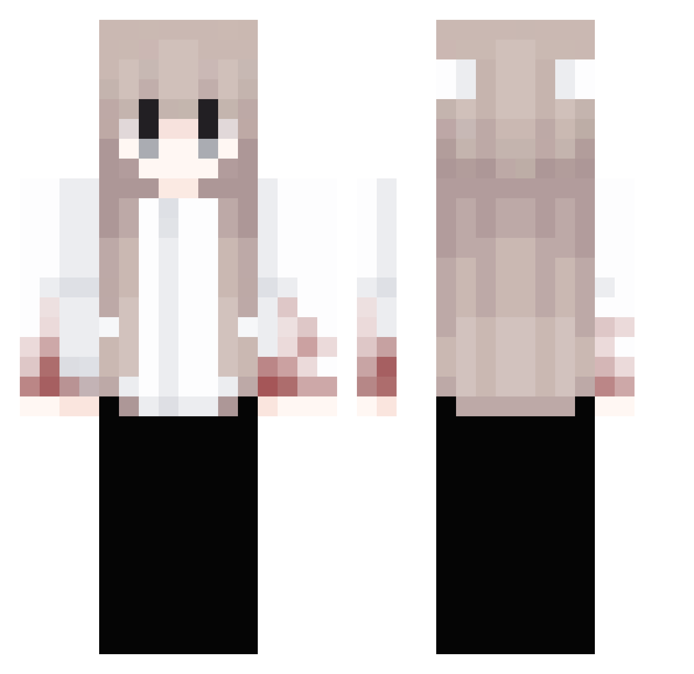 Noragami_ Minecraft skin, front and back view