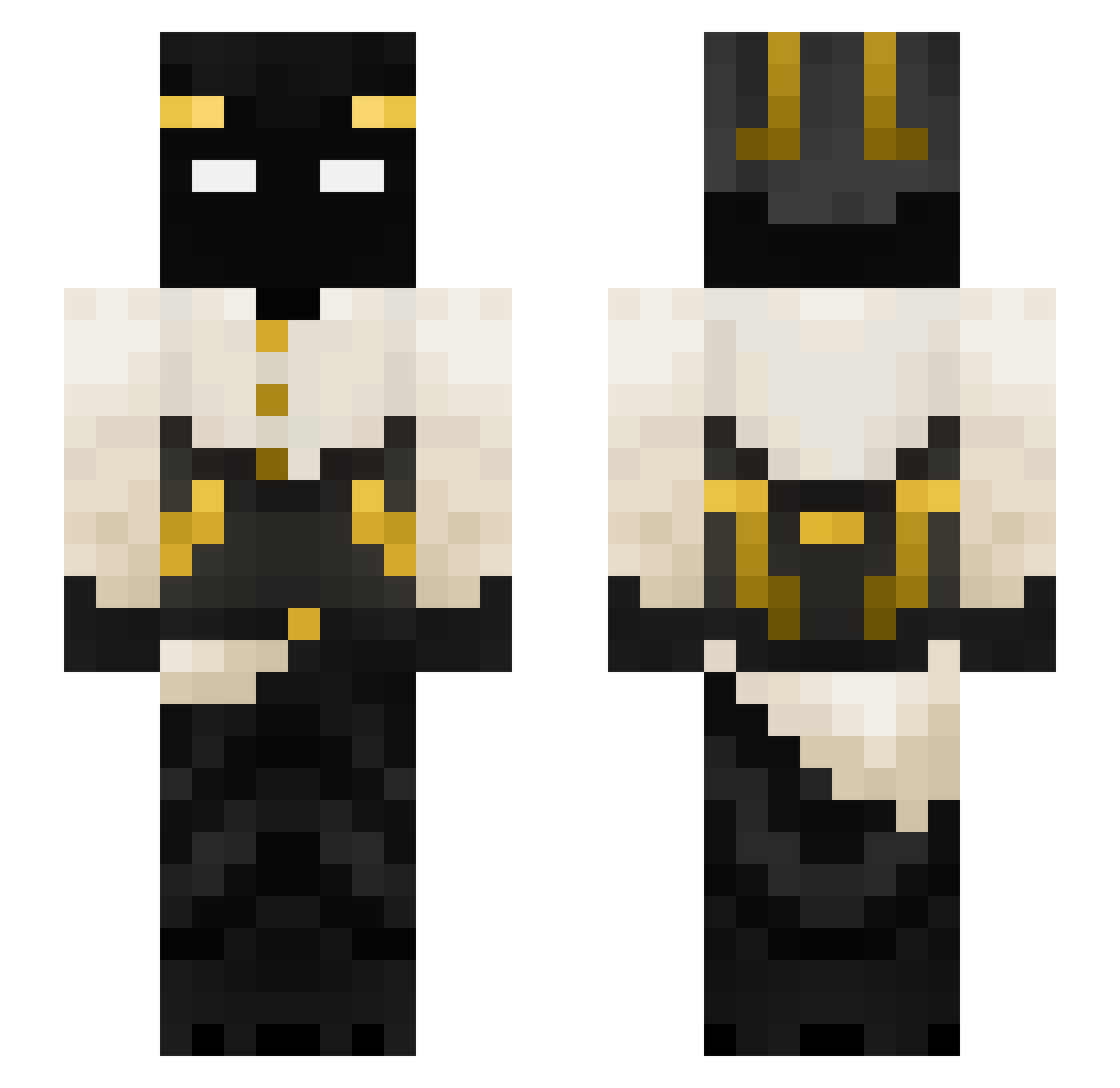 SURPREM Minecraft skin, front and back view