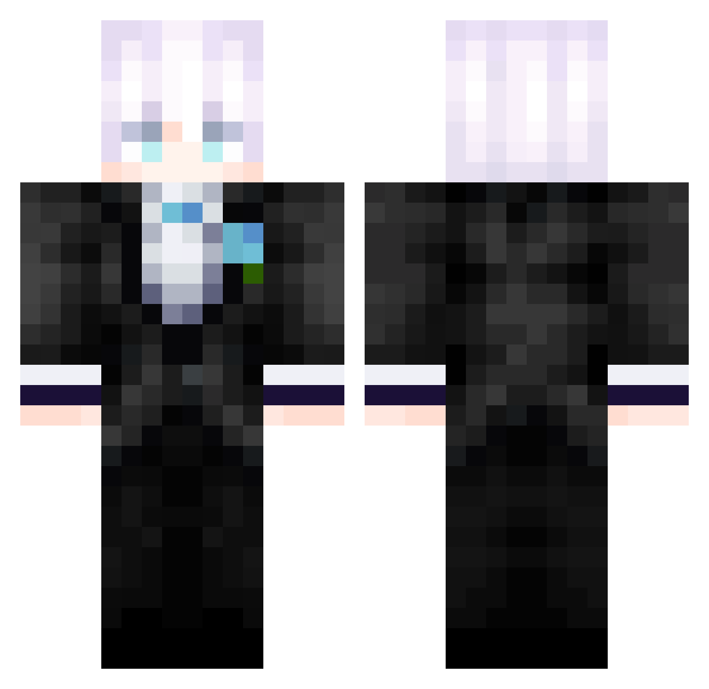 AbdullahYcs Minecraft skin, front and back view